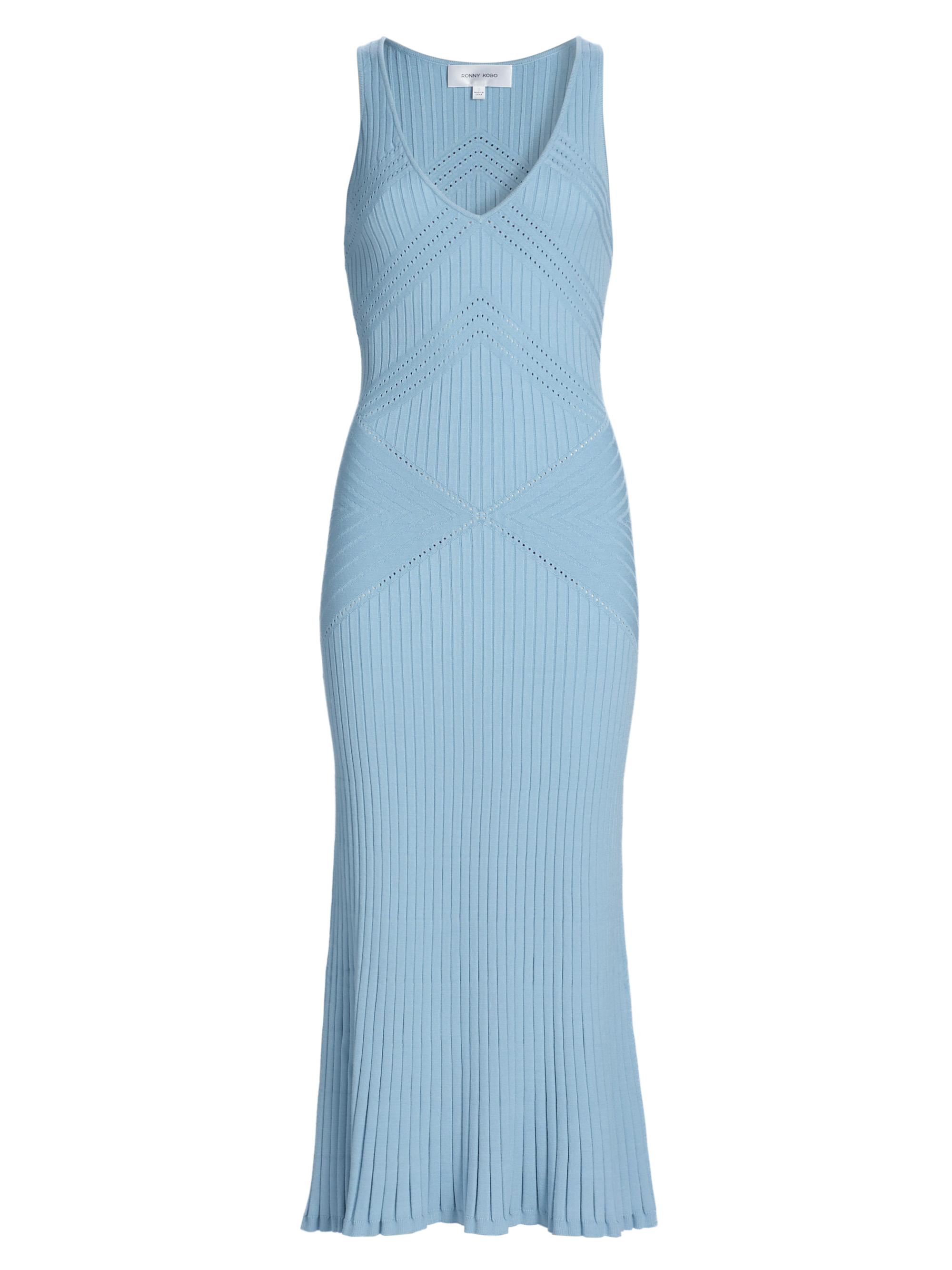 Ronny Kobo Women's Emeron Knit Midi-Dress - Ancient Water