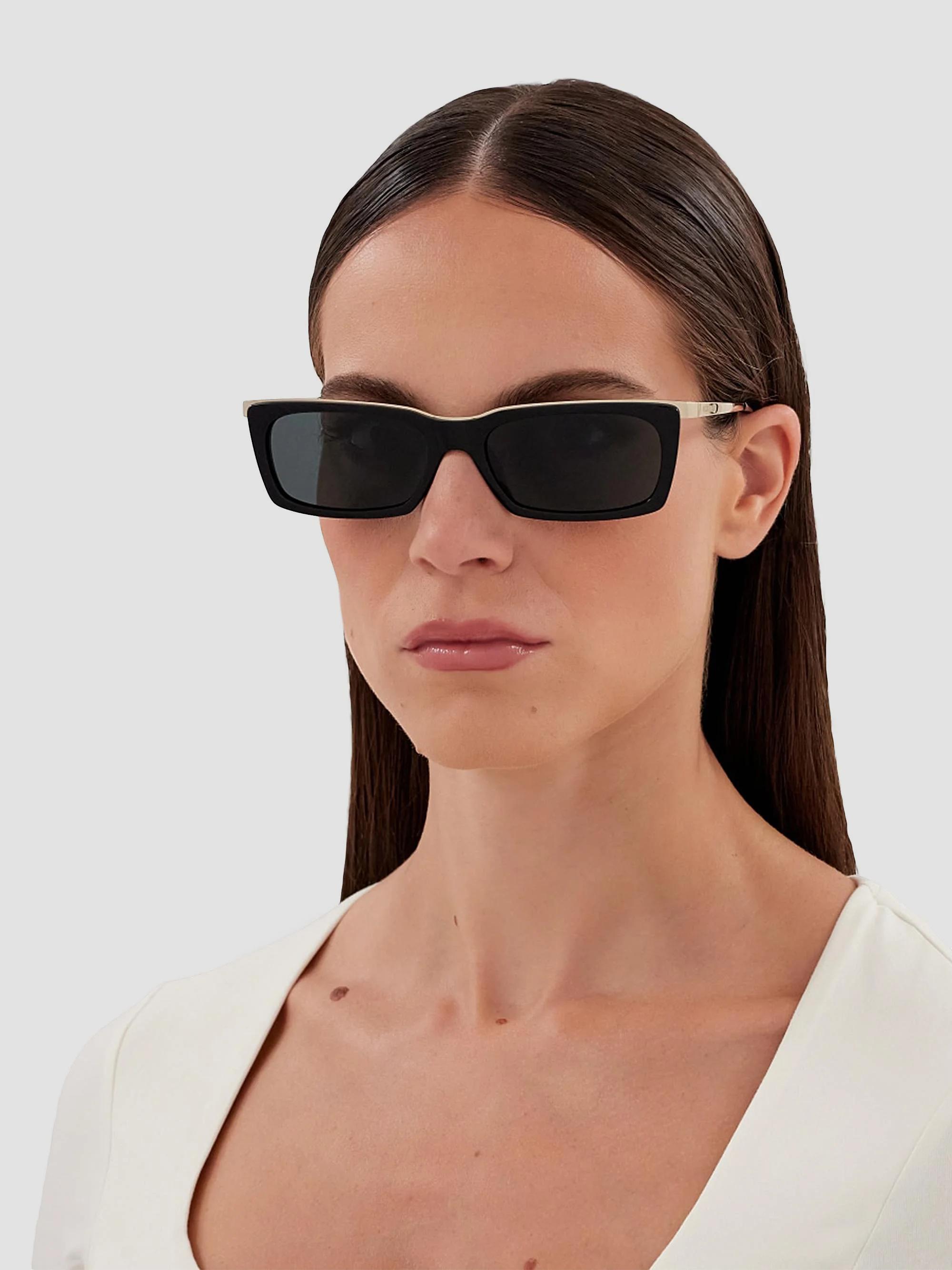 Saint Laurent 57MM Rectangular Metal Sunglasses | Saks Fifth 