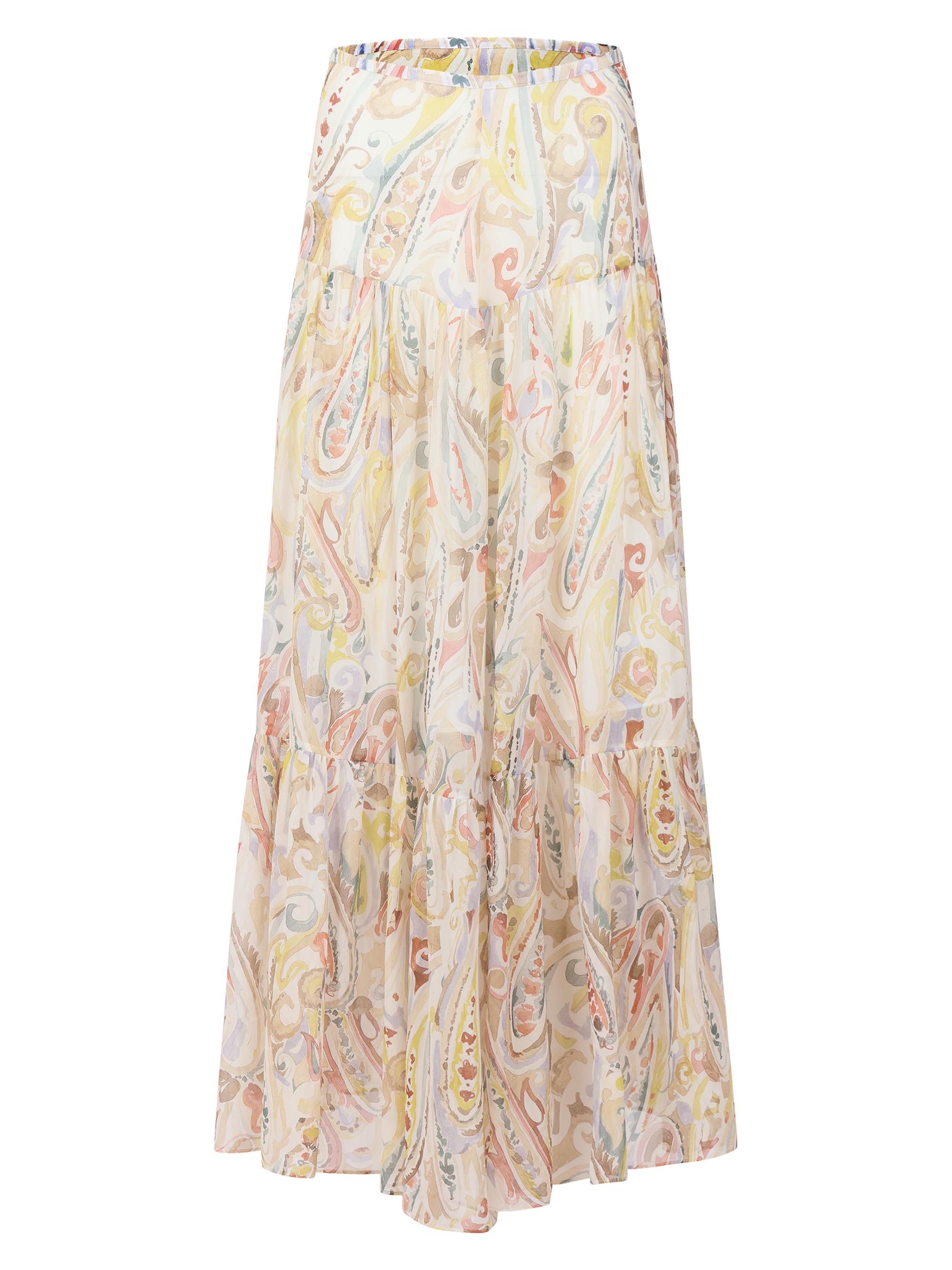 Careste Women's Gigi Tiered Maxi Skirt - Winter Paisley