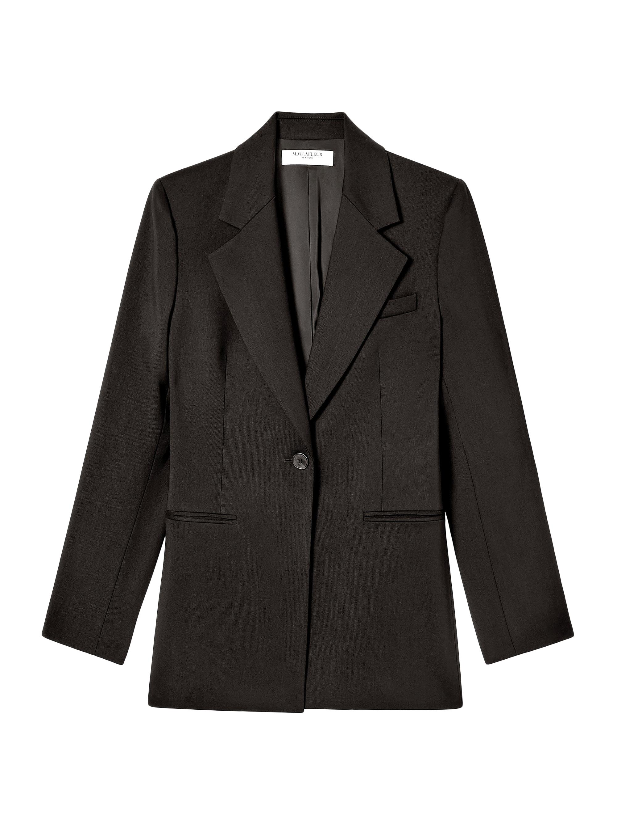M.M.LaFleur Women's Rossi Executive Washable Wool Twill Blazer - Black