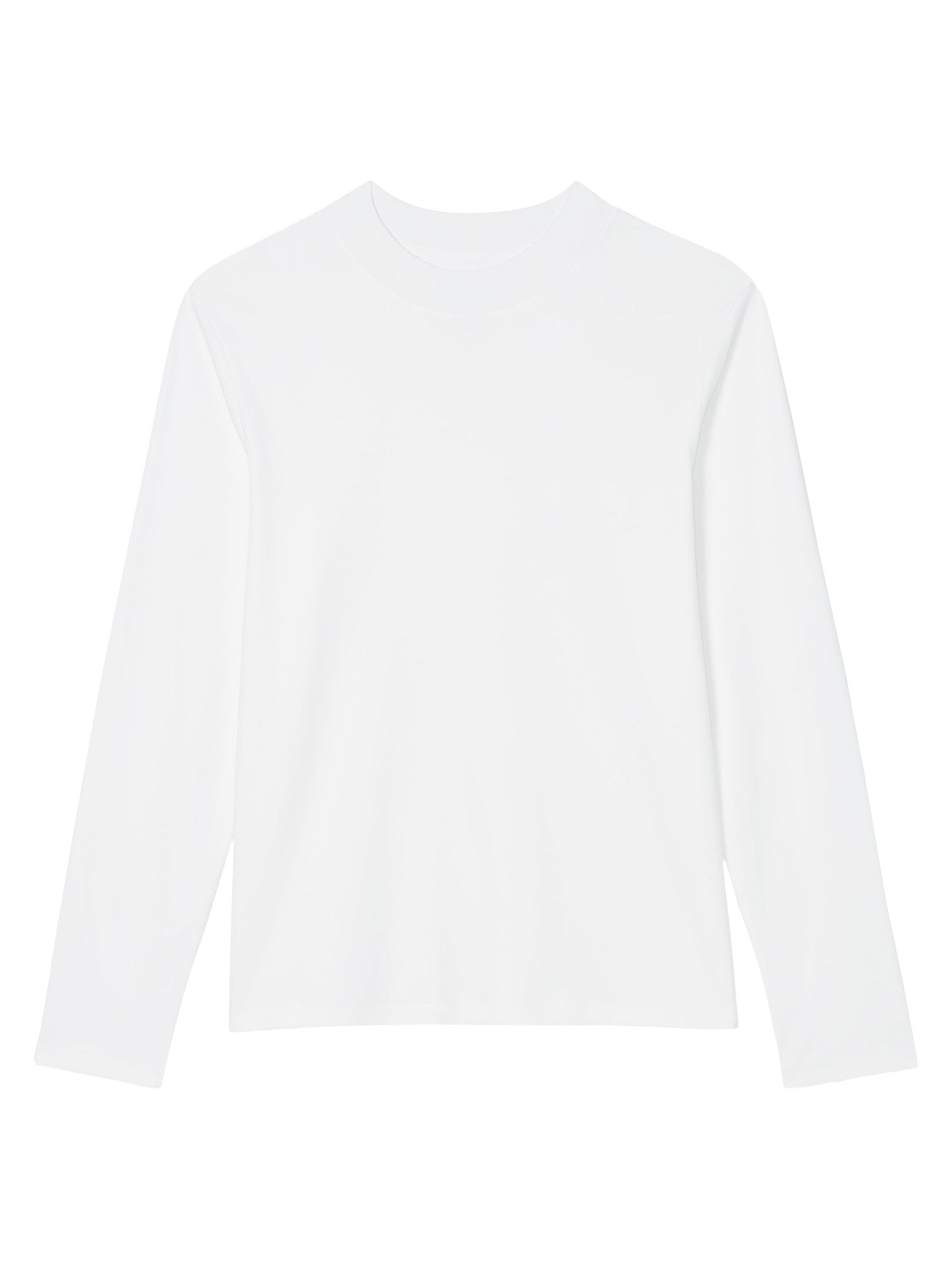 M.M.LaFleur Women's Raquel Long-Sleeve Pima Cotton Tee - Dark Navy