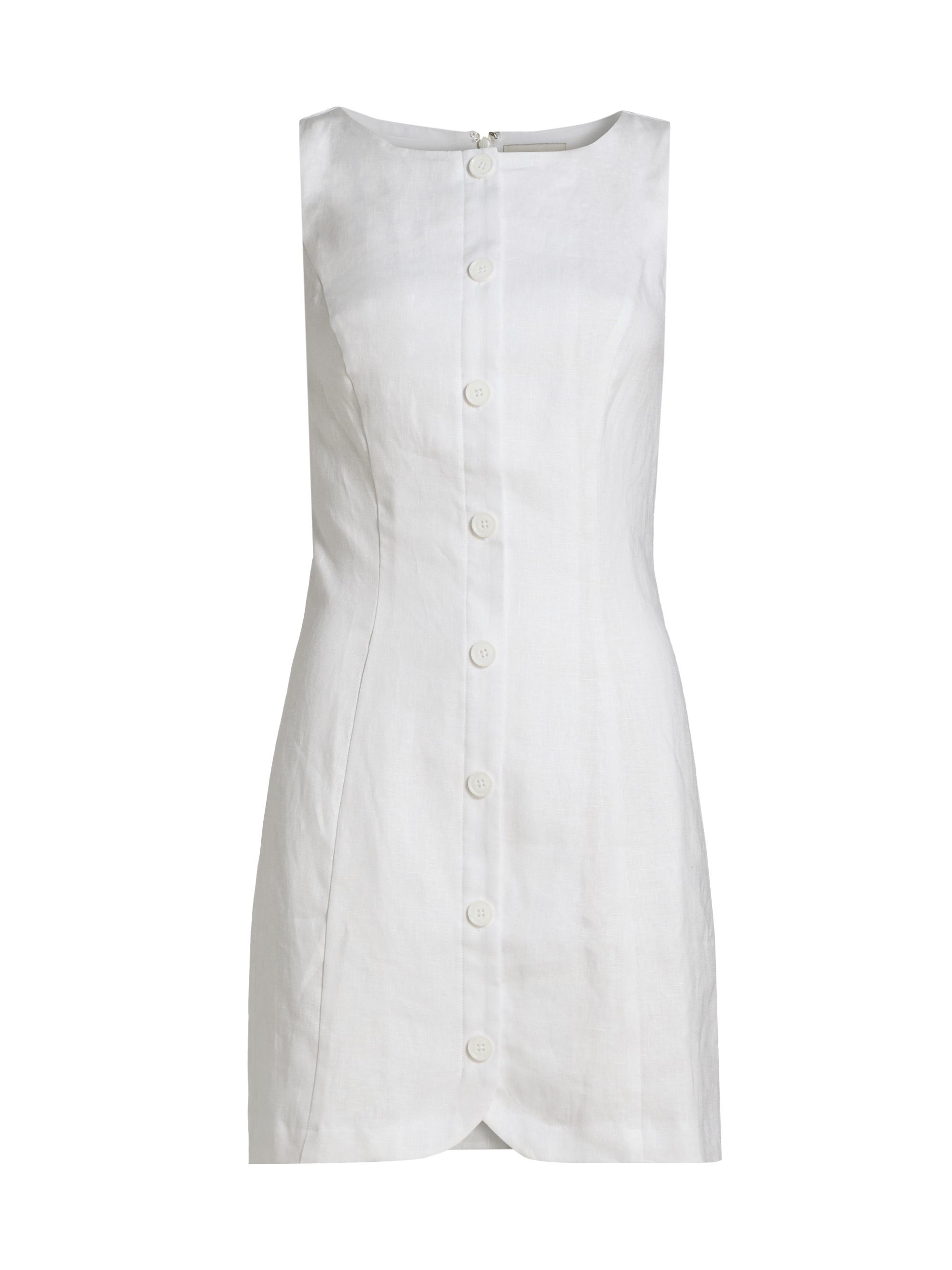 Reformation Women's Zarae Linen Minidress - White