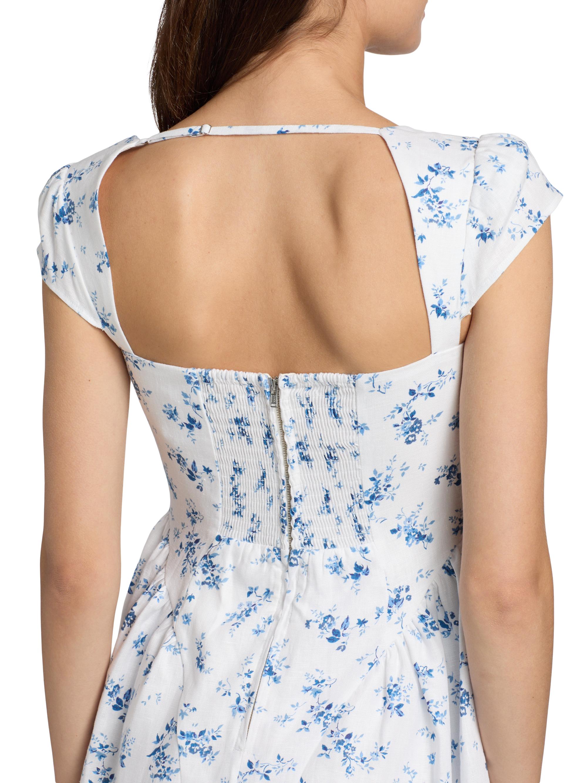 reformation oaklyn linen mini dress Reformation Oaklyn Linen Mini Dress