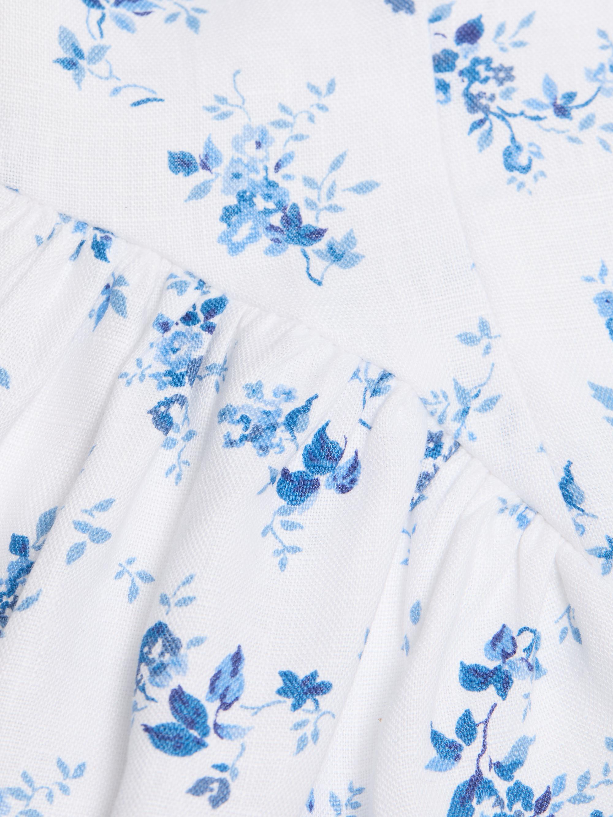 Reformation Oaklyn Floral Linen Minidress | Saks Fifth Avenue