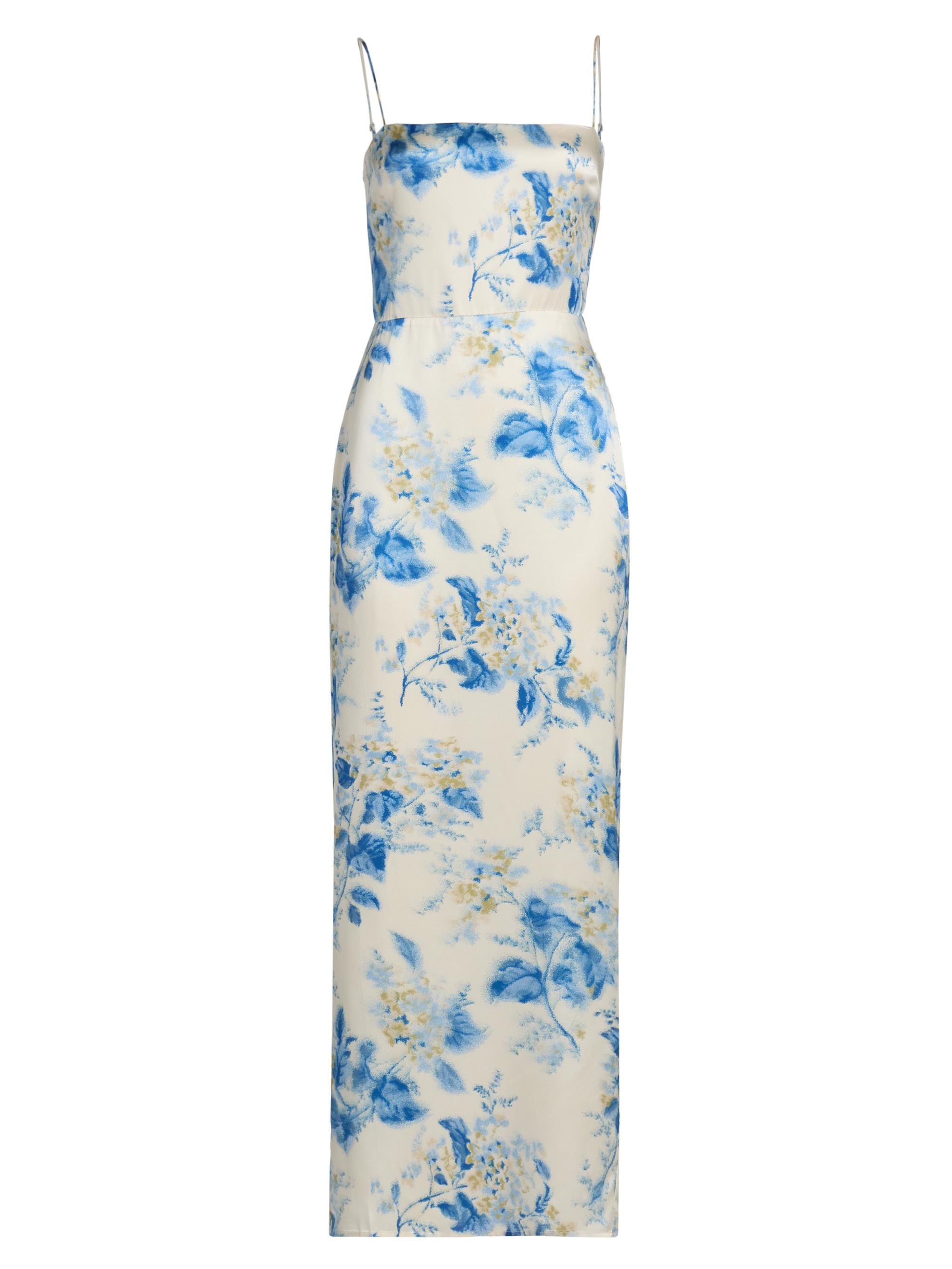 Reformation Women's Frankie Silk Slip Maxi Dress - Misty Morning