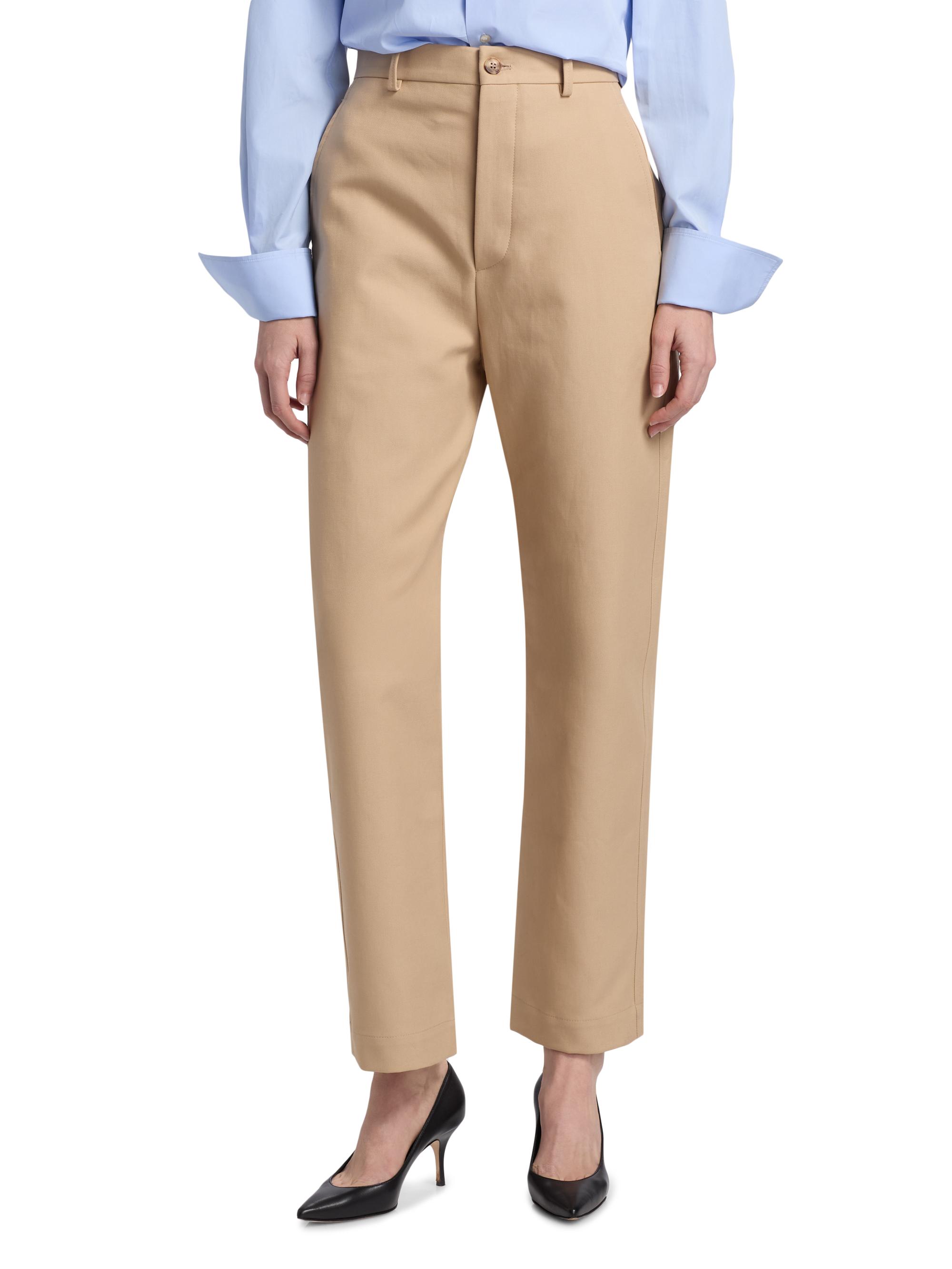 WARDROBE.NYC Drill Twill Cotton Straight-Leg Trousers | Saks Fifth