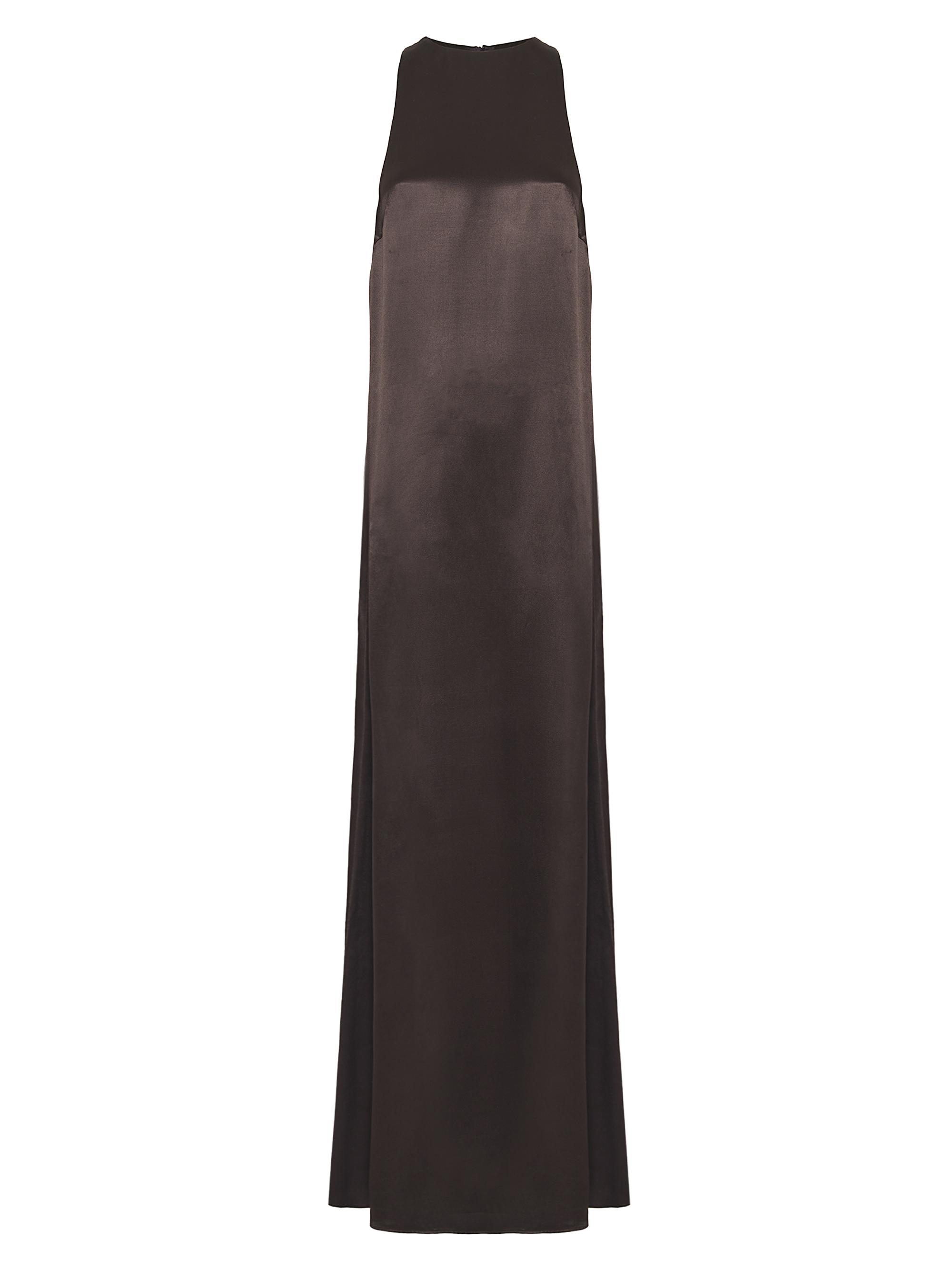 Armarium Women's Gigi Satin Sleeveless Gown - Chocolate