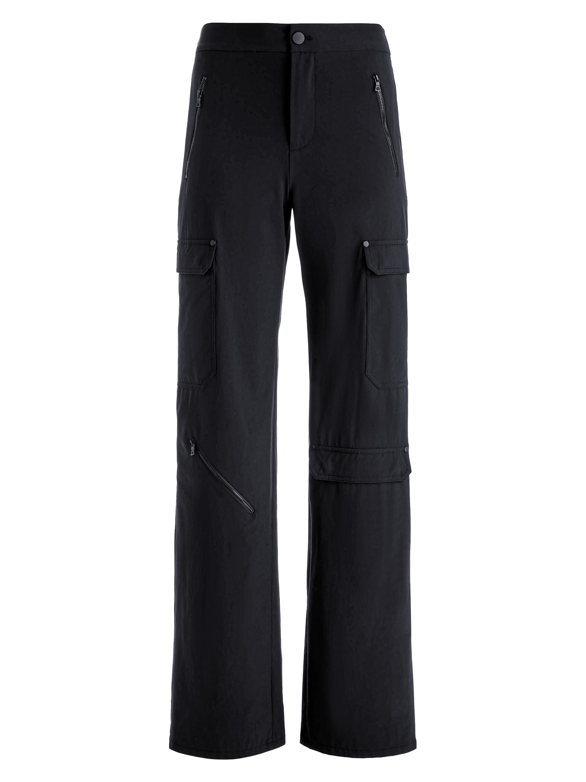 Alice + Olivia Women's Milo Balloon-Leg Cargo Pants - Black