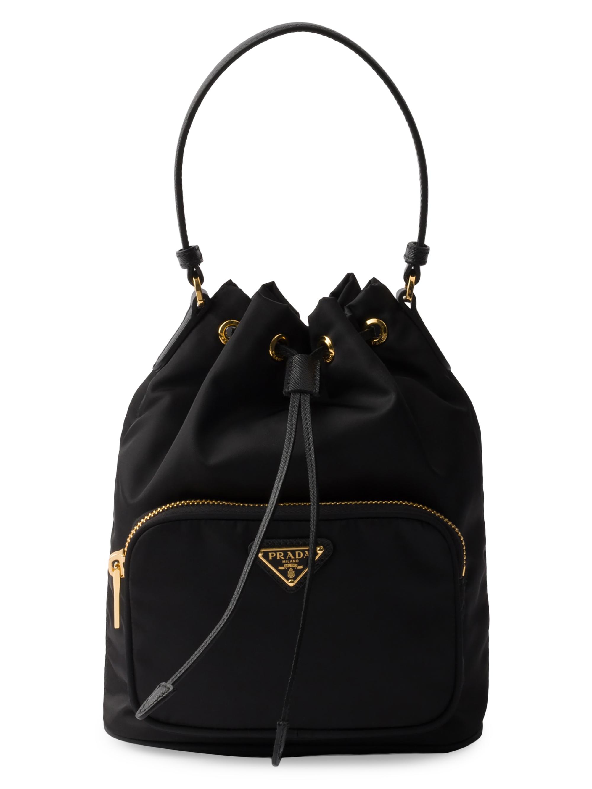 Prada Duet Naplak Patent Leather Bucket Bag | Saks Fifth Avenue