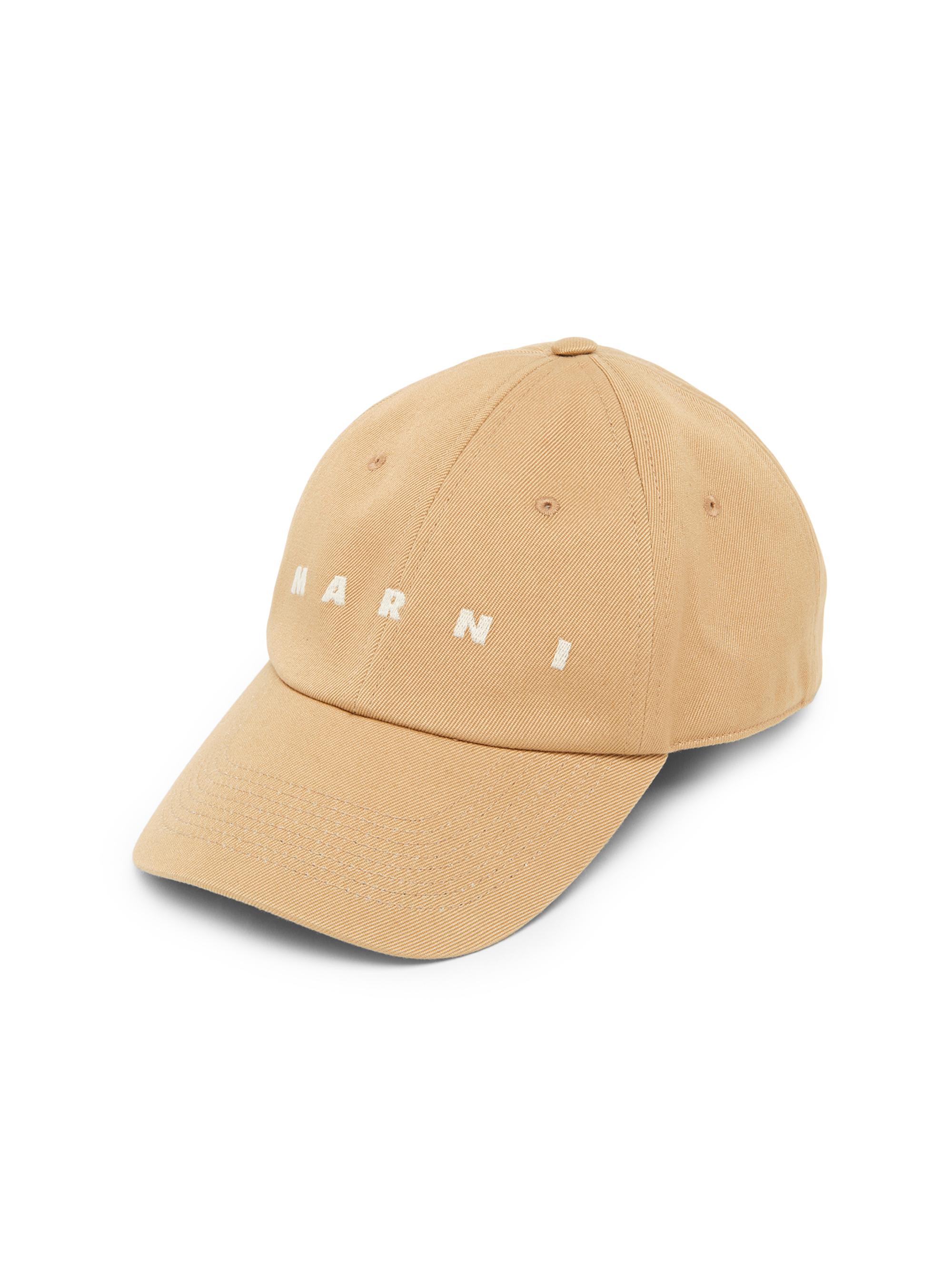 Marni Men's Drill Cotton Baseball Cap - Cement
