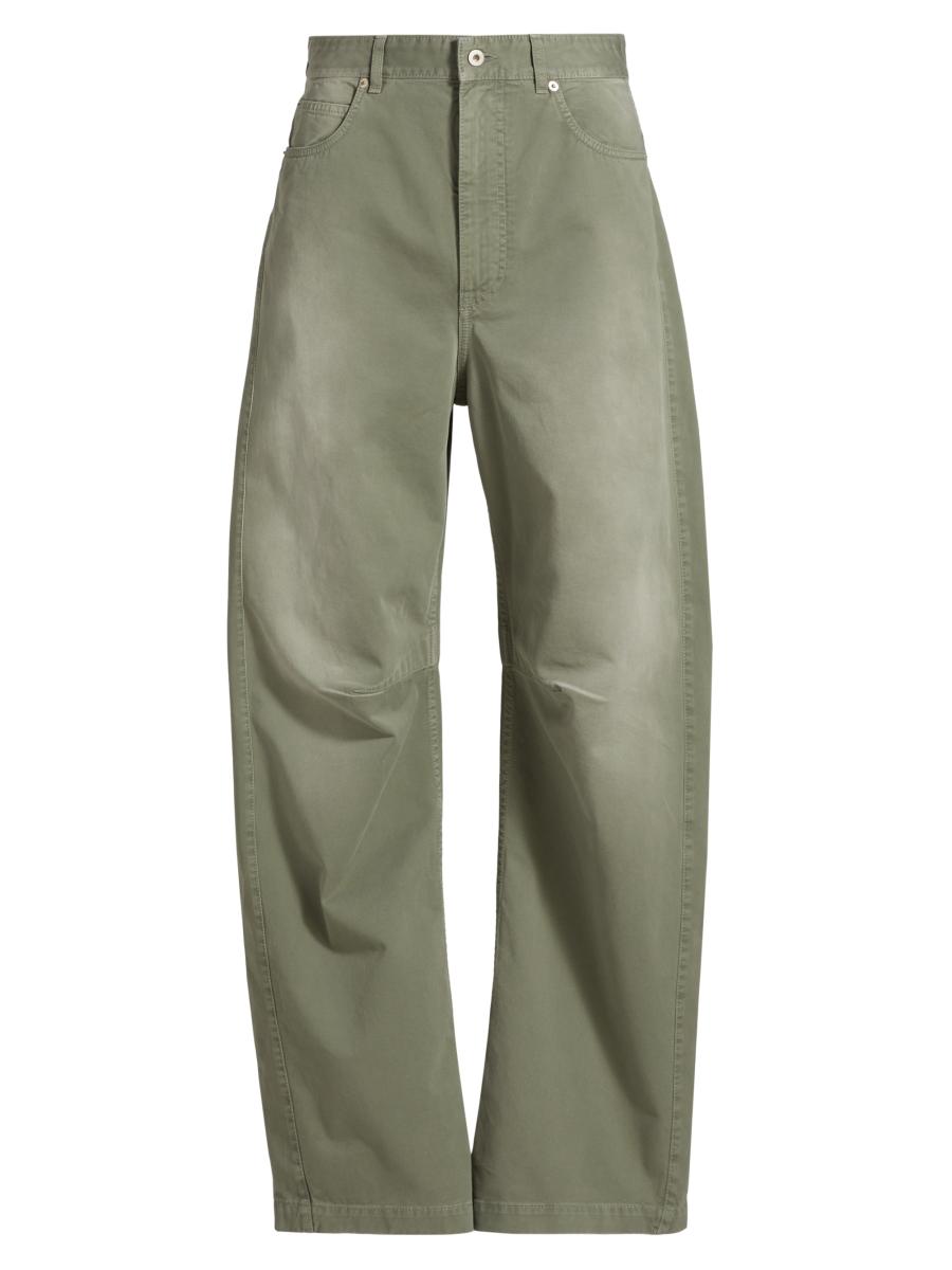 Loewe Men's  X Paula's Ibiza Barrel-leg Jeans In Green