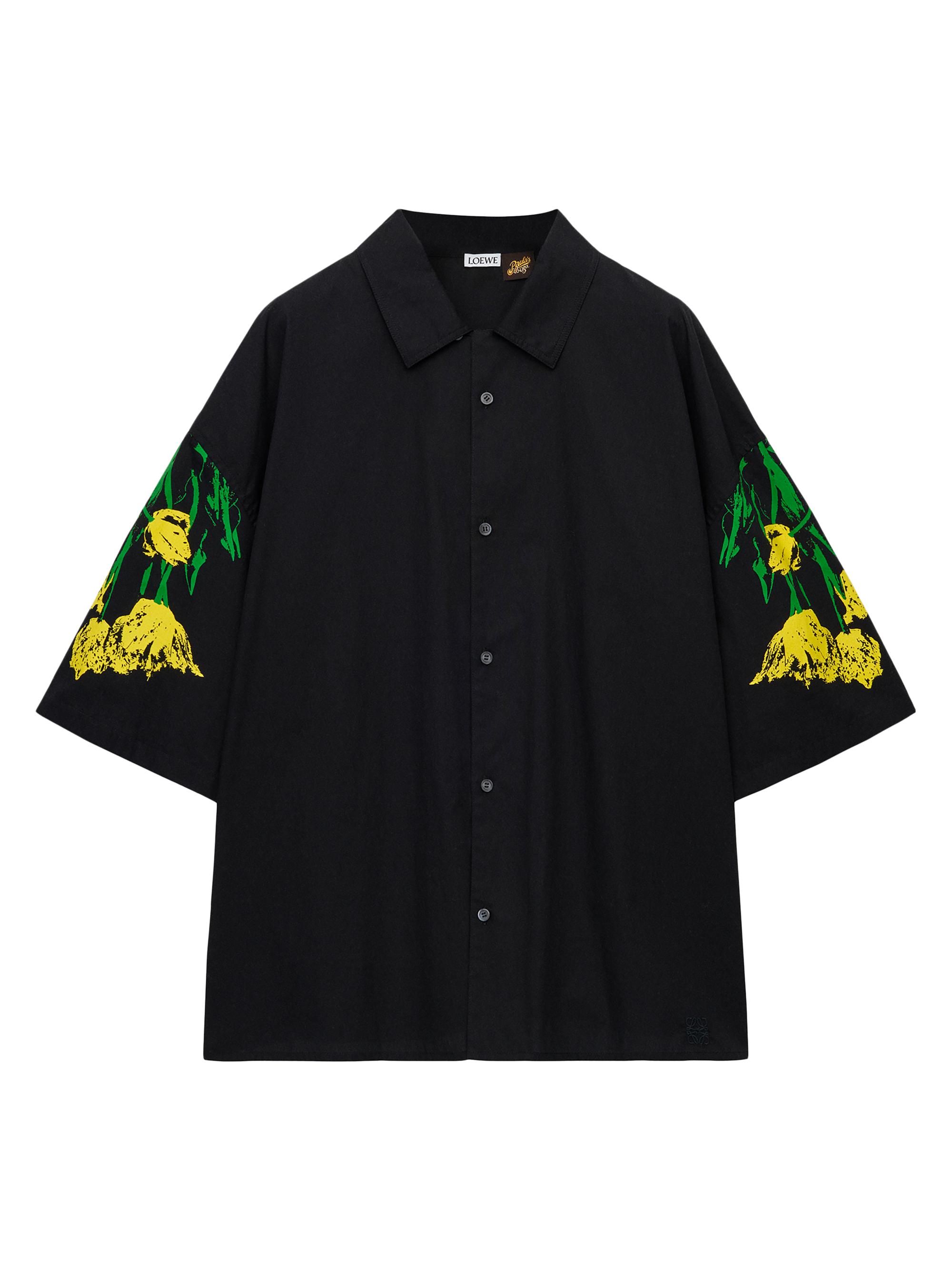 LOEWE Men's  x Paula's Ibiza Tulip Short-Sleeve Shirt - Black