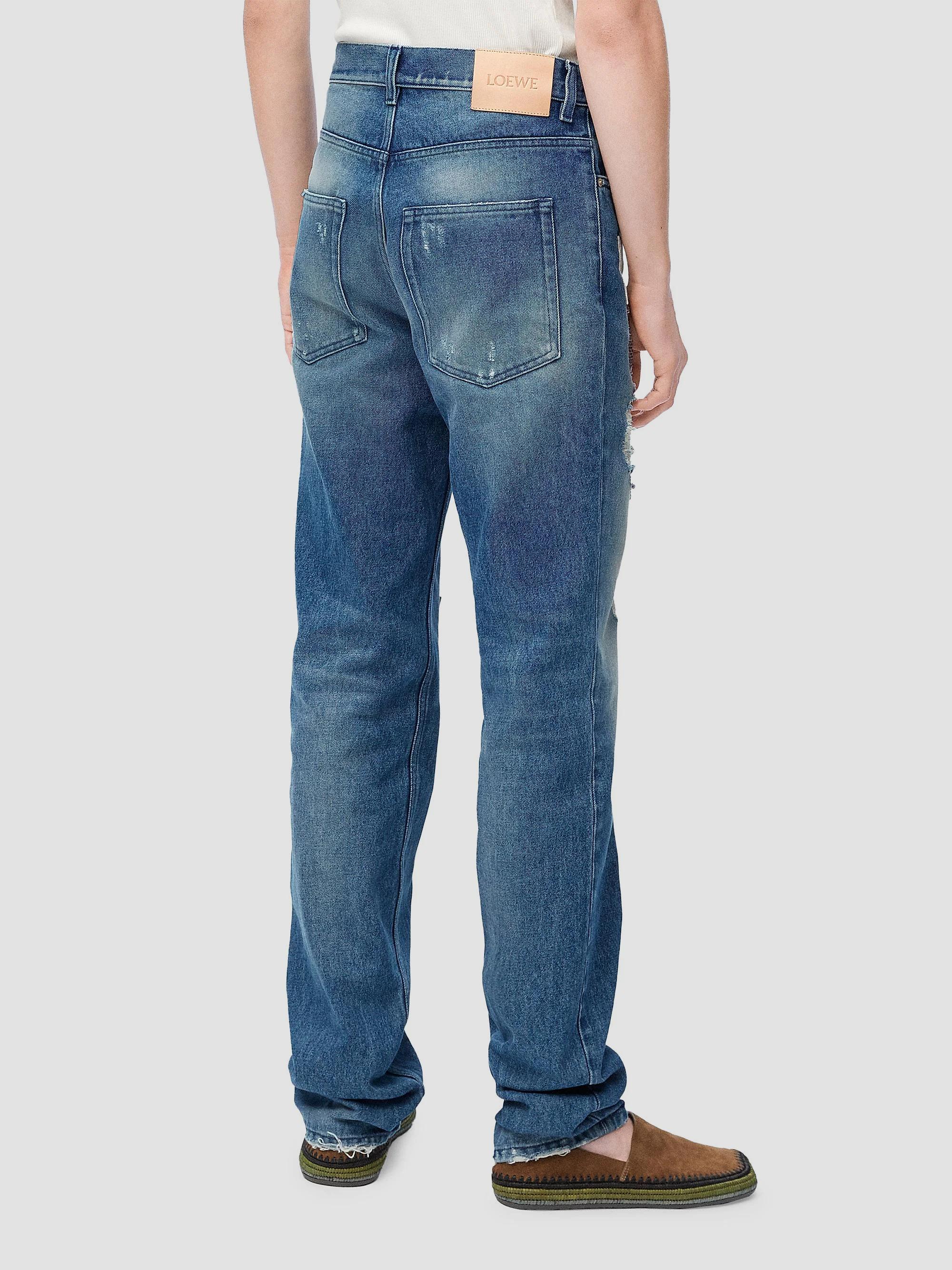 LOEWE LOEWE x Paula's Ibiza Patchwork Straight-Leg Jeans | Saks