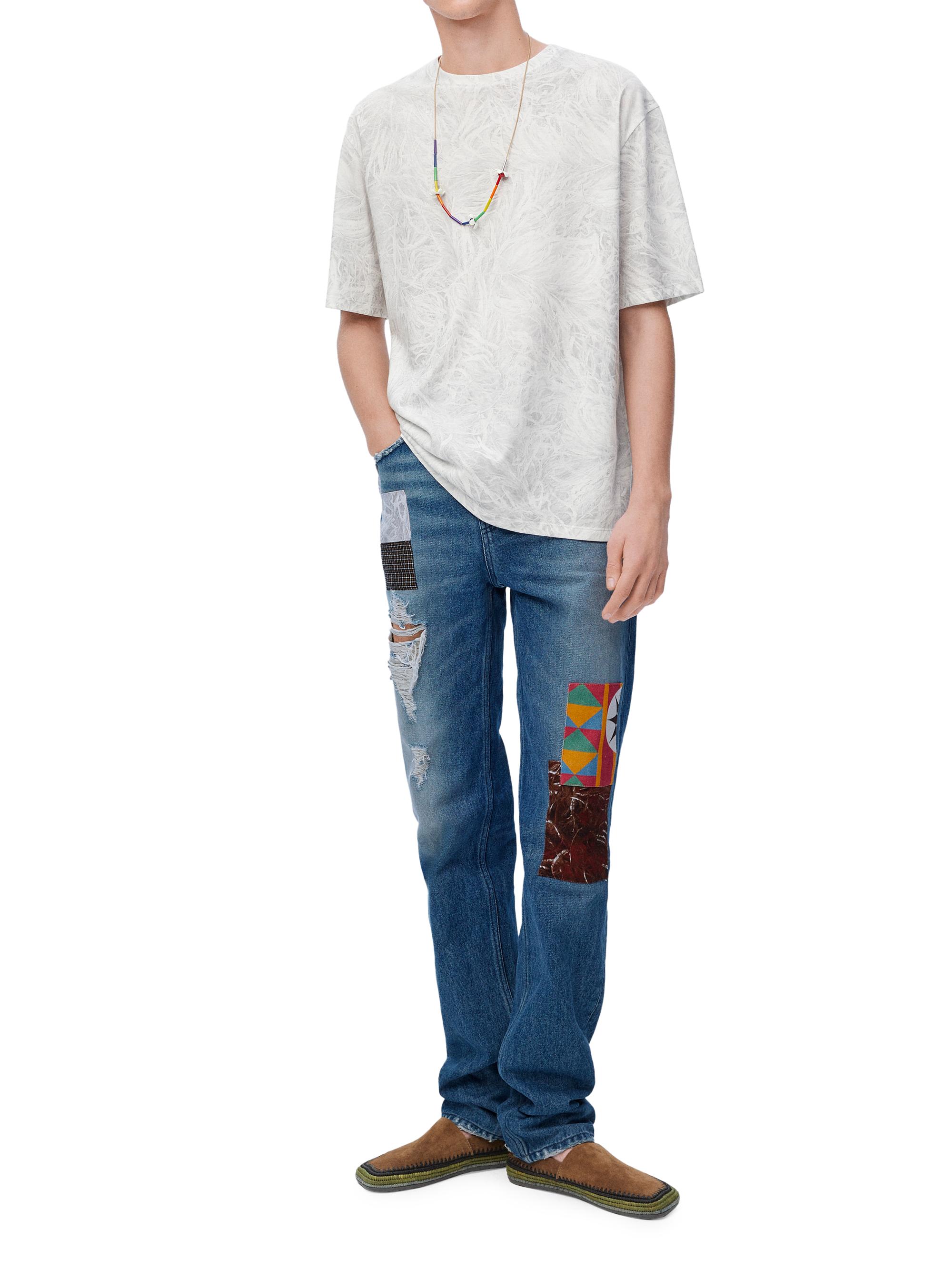 LOEWE LOEWE x Paula's Ibiza Patchwork Straight-Leg Jeans | Saks