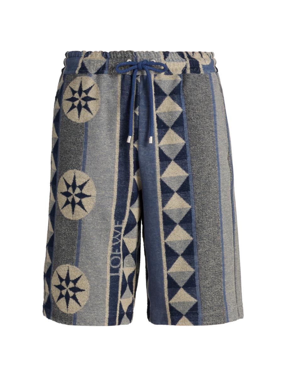 LOEWE LOEWE x Paula's Ibiza Jacquard Terry Cotton Shorts | Saks
