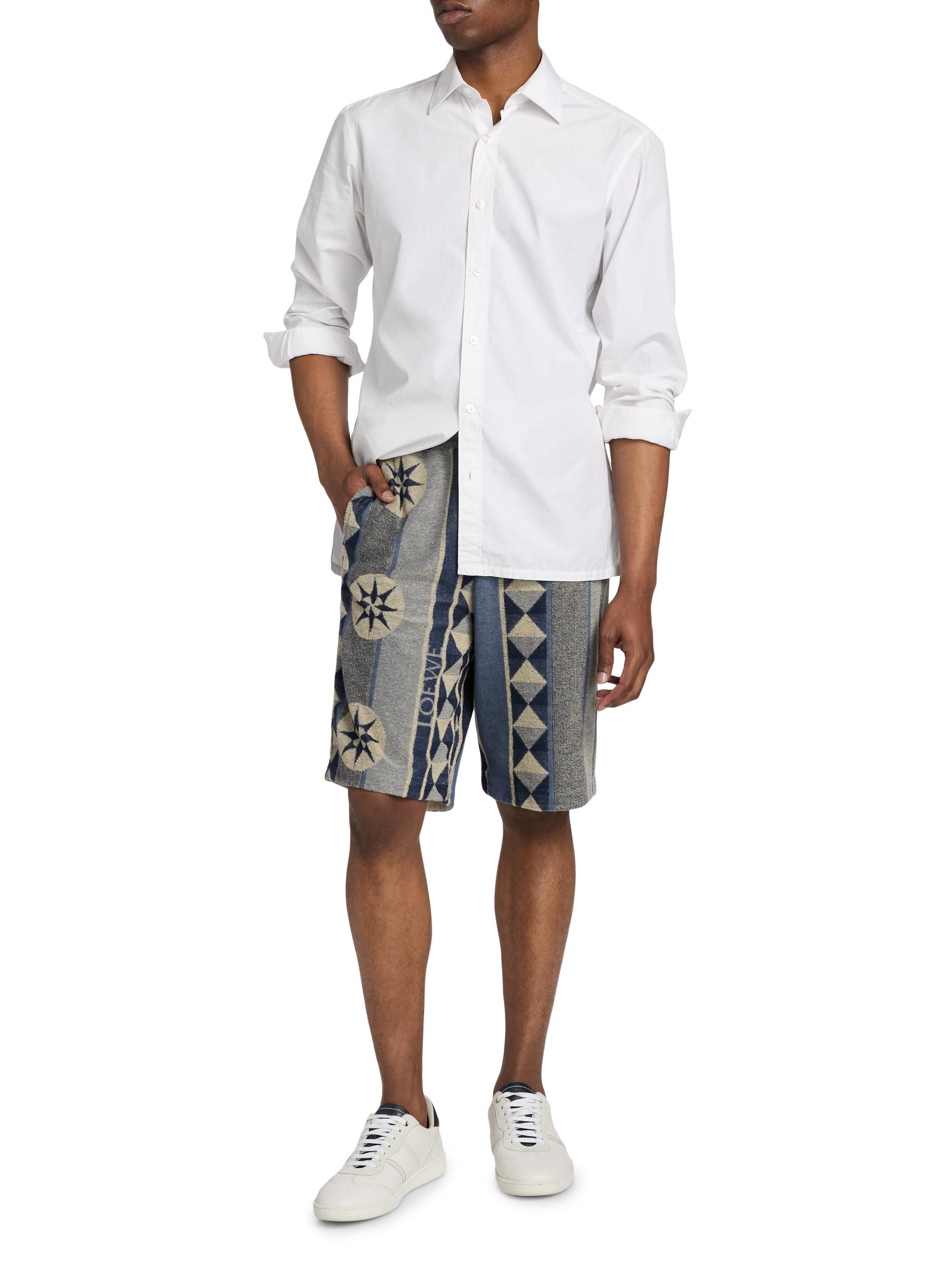 LOEWE LOEWE x Paula's Ibiza Jacquard Terry Cotton Shorts | Saks