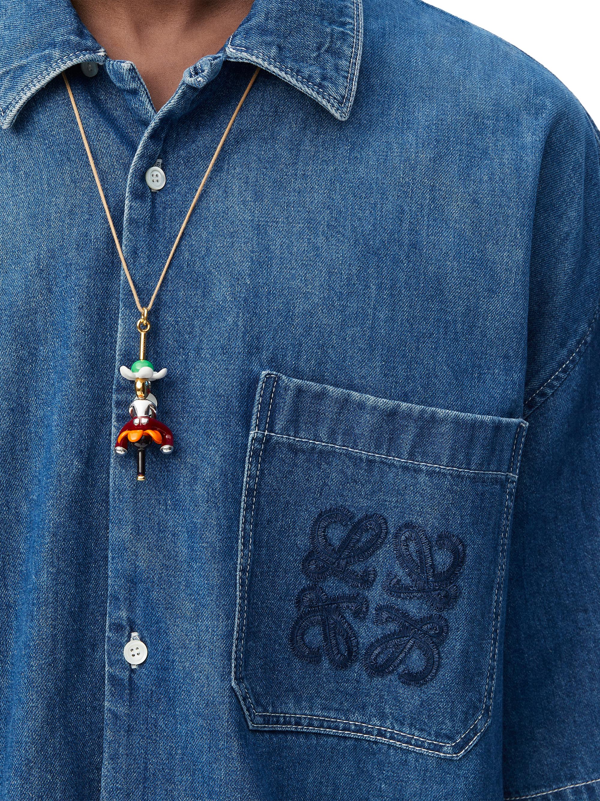 LOEWE LOEWE x Paula's Ibiza Denim Short-Sleeve Shirt | Saks Fifth