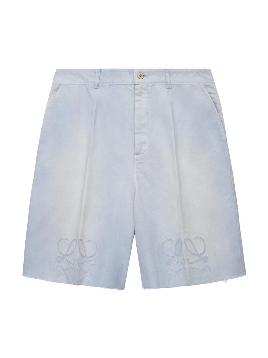 Loewe Men's  X Paula's Ibiza Monogram Shorts In Blue
