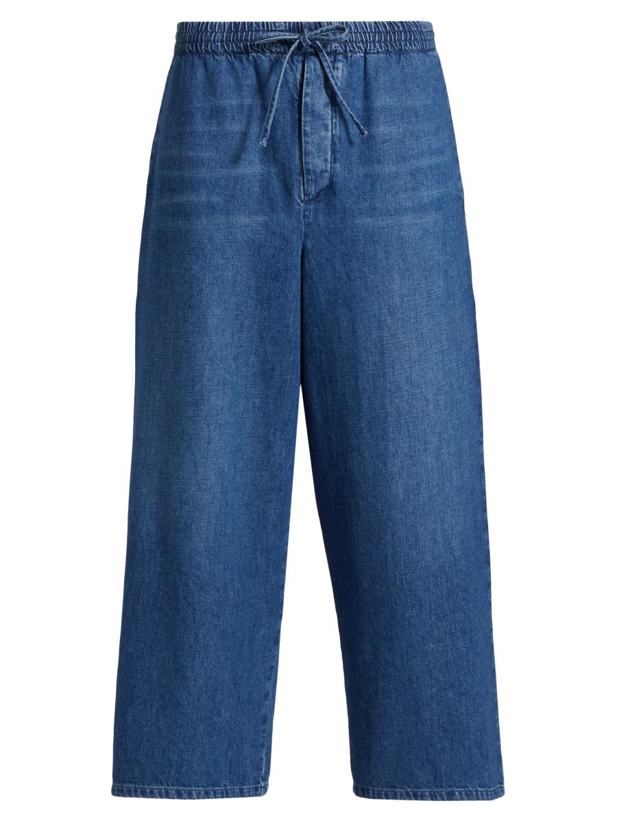 Loewe Men's  X Paula's Ibiza Drawstring Cropped Jeans In Blue