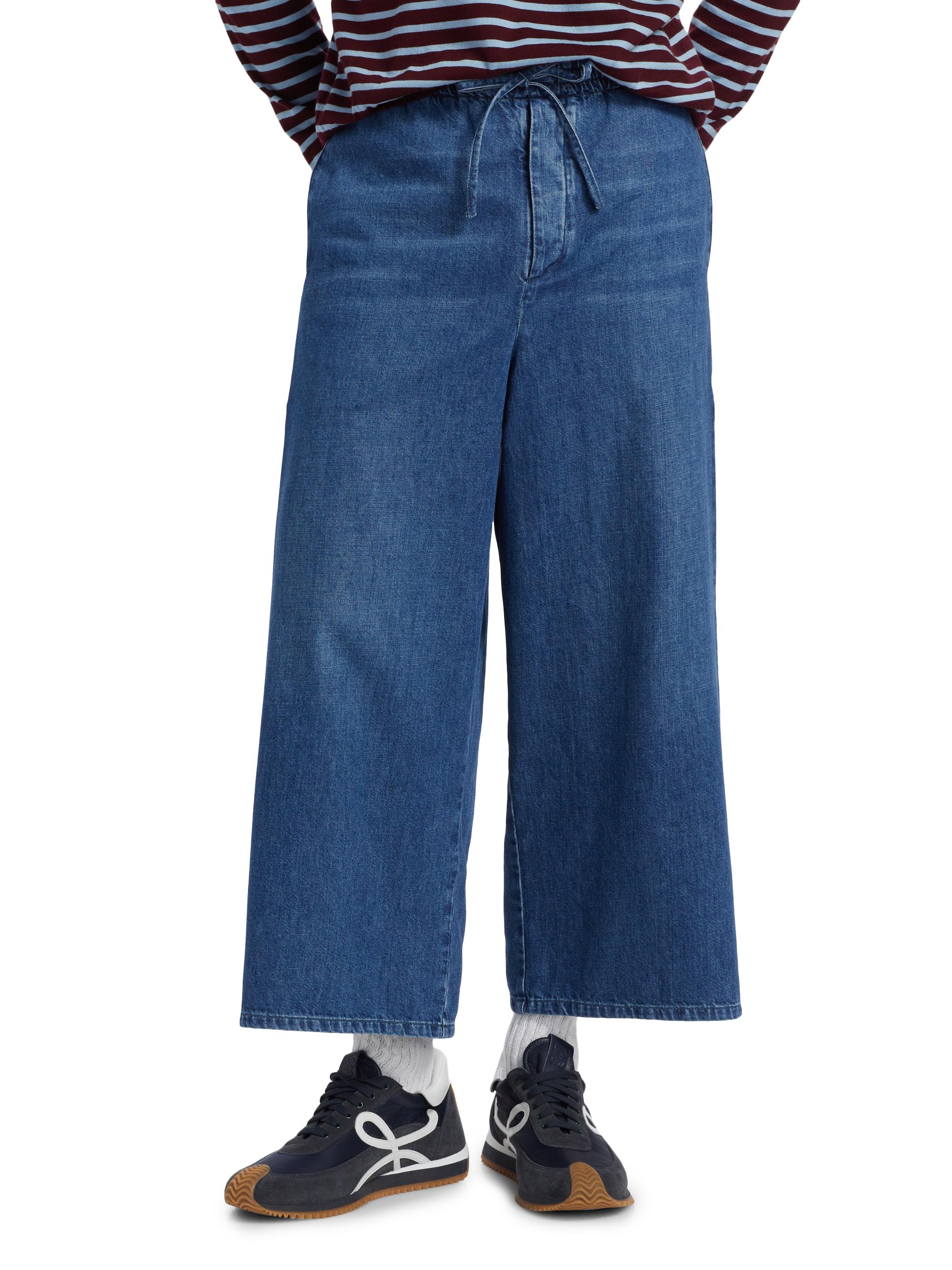 LOEWE 七分丈デニム LOEWE LOEWE x Paula's Ibiza Drawstring Cropped Jeans | Saks Fifth