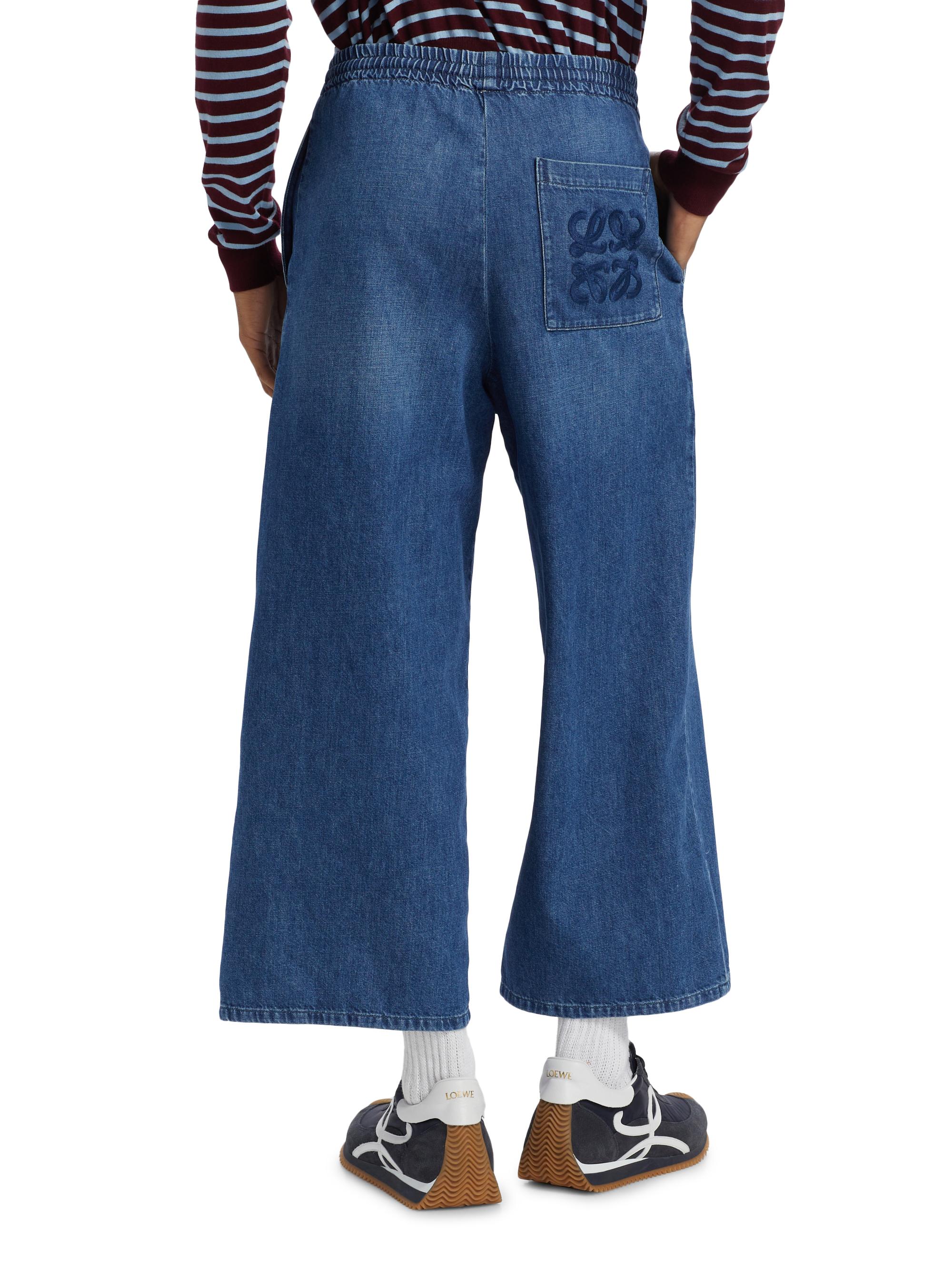 LOEWE LOEWE x Paula's Ibiza Drawstring Cropped Jeans | Saks Fifth