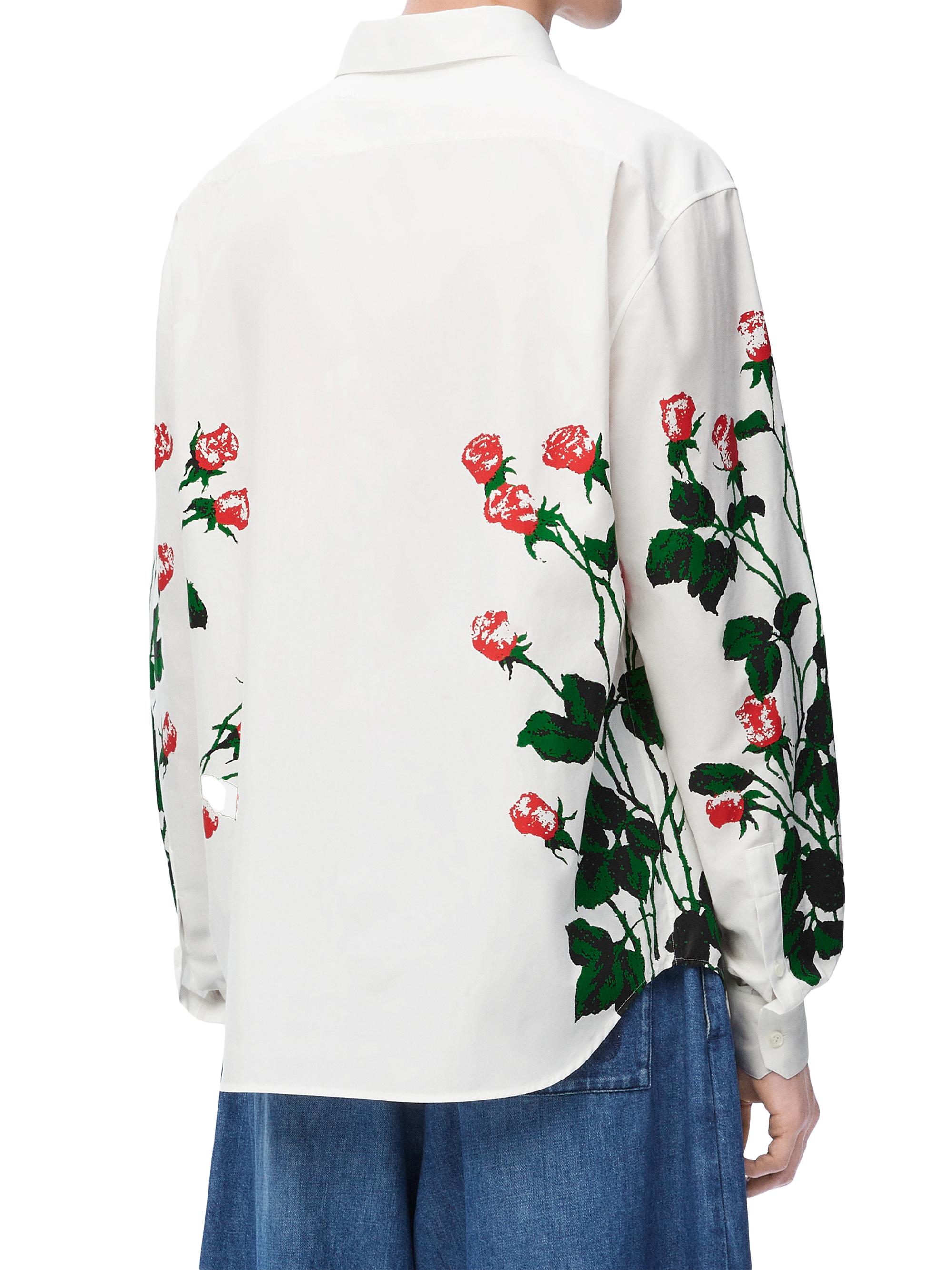 LOEWE LOEWE x Paula's Ibiza Rose Button-Down Long-Sleeve Shirt