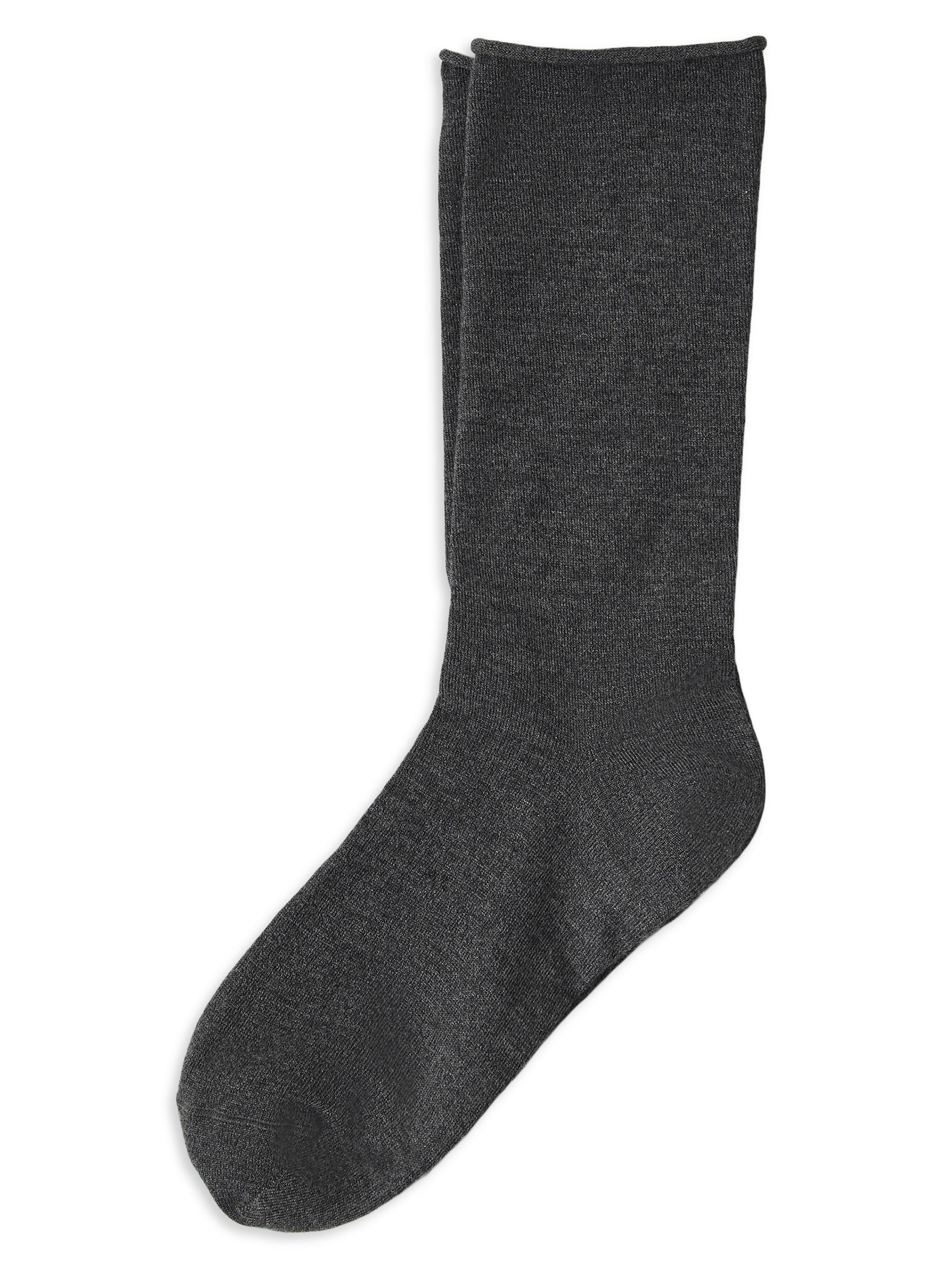 Brunello Cucinelli Women's Stretch Cashmere Knit Socks - Lignite