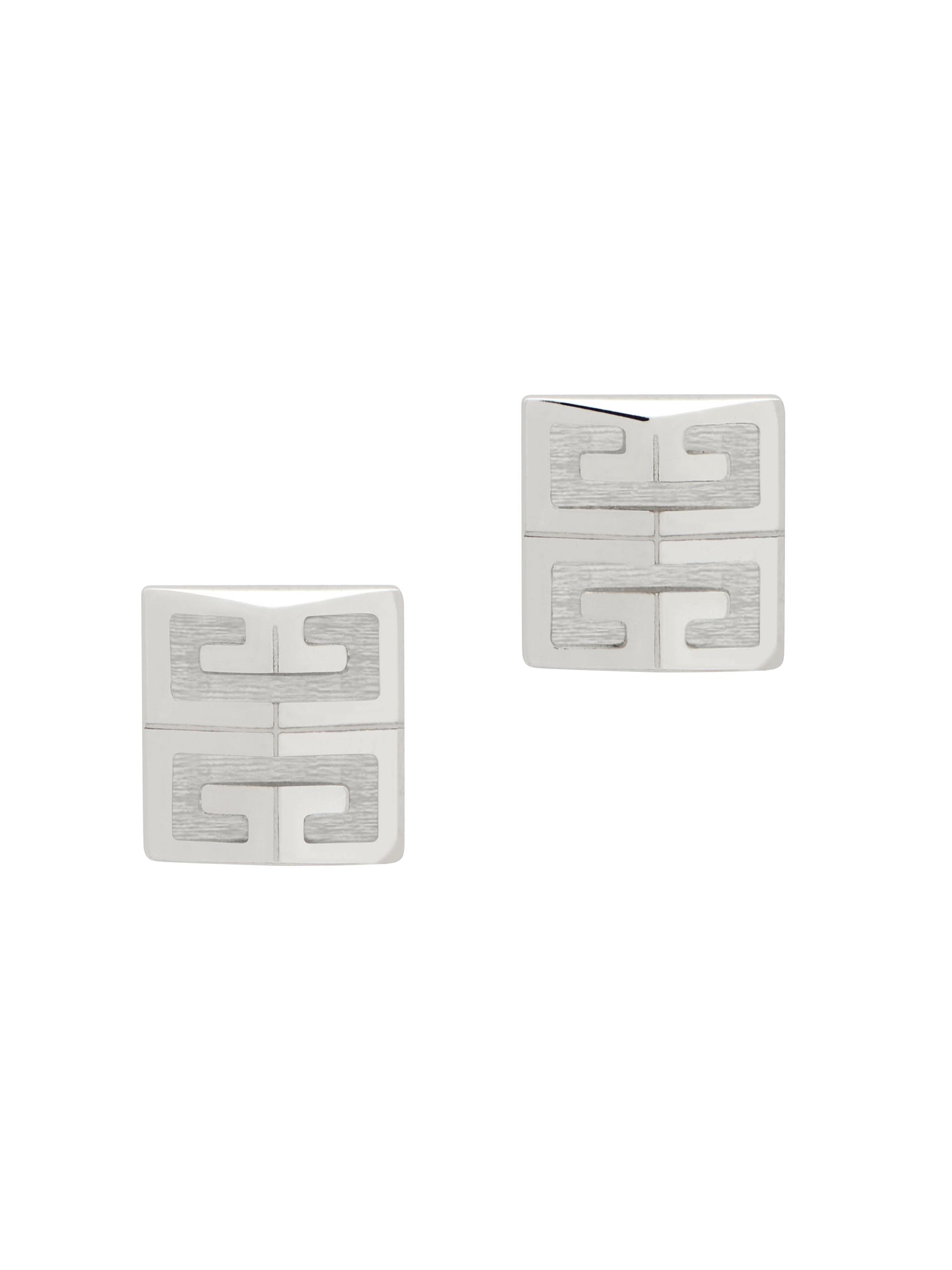 Givenchy Men's 4G Earrings in Metal - Silvery