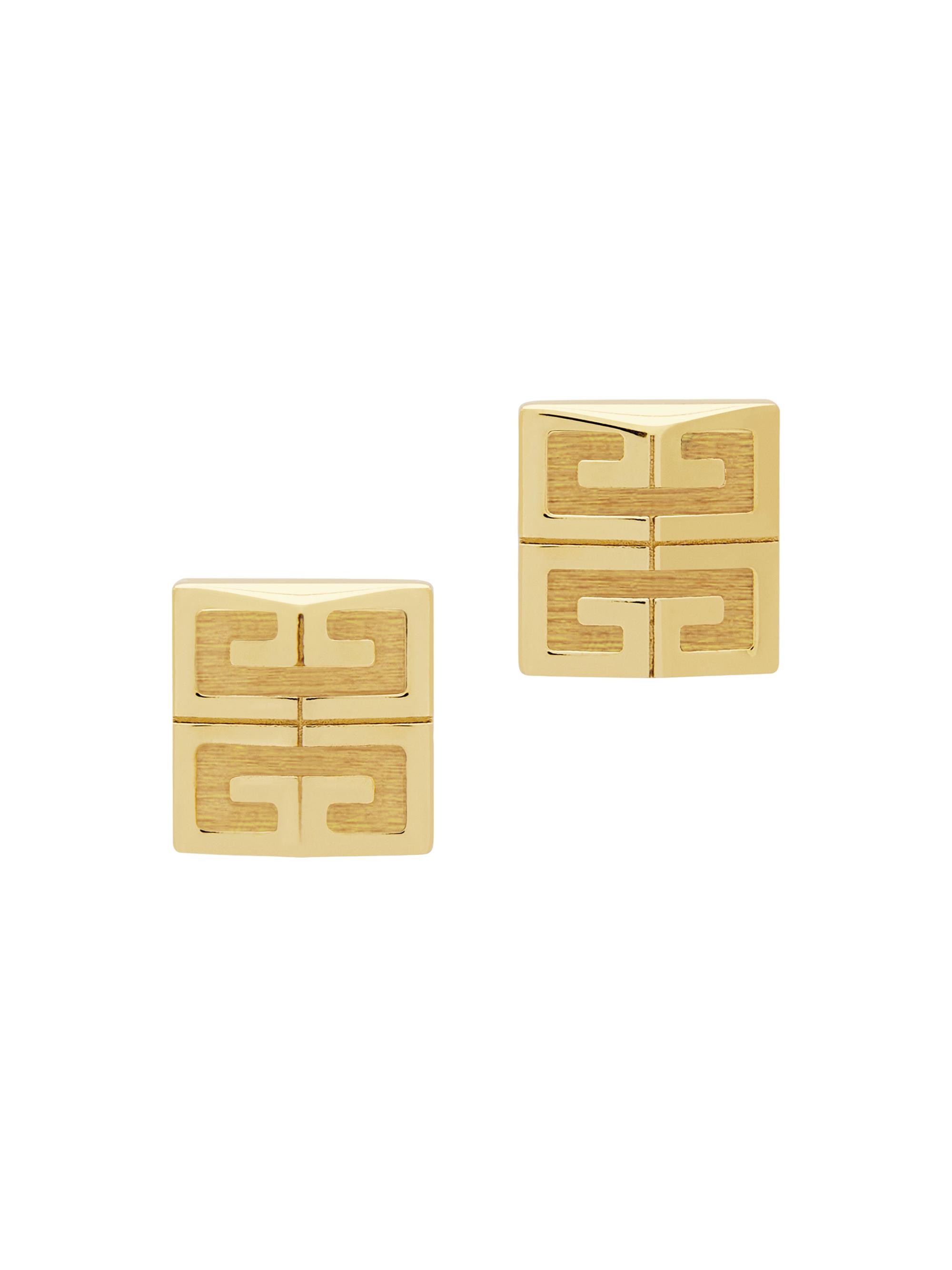 Givenchy Men's 4G Earrings in Metal - Golden Yellow