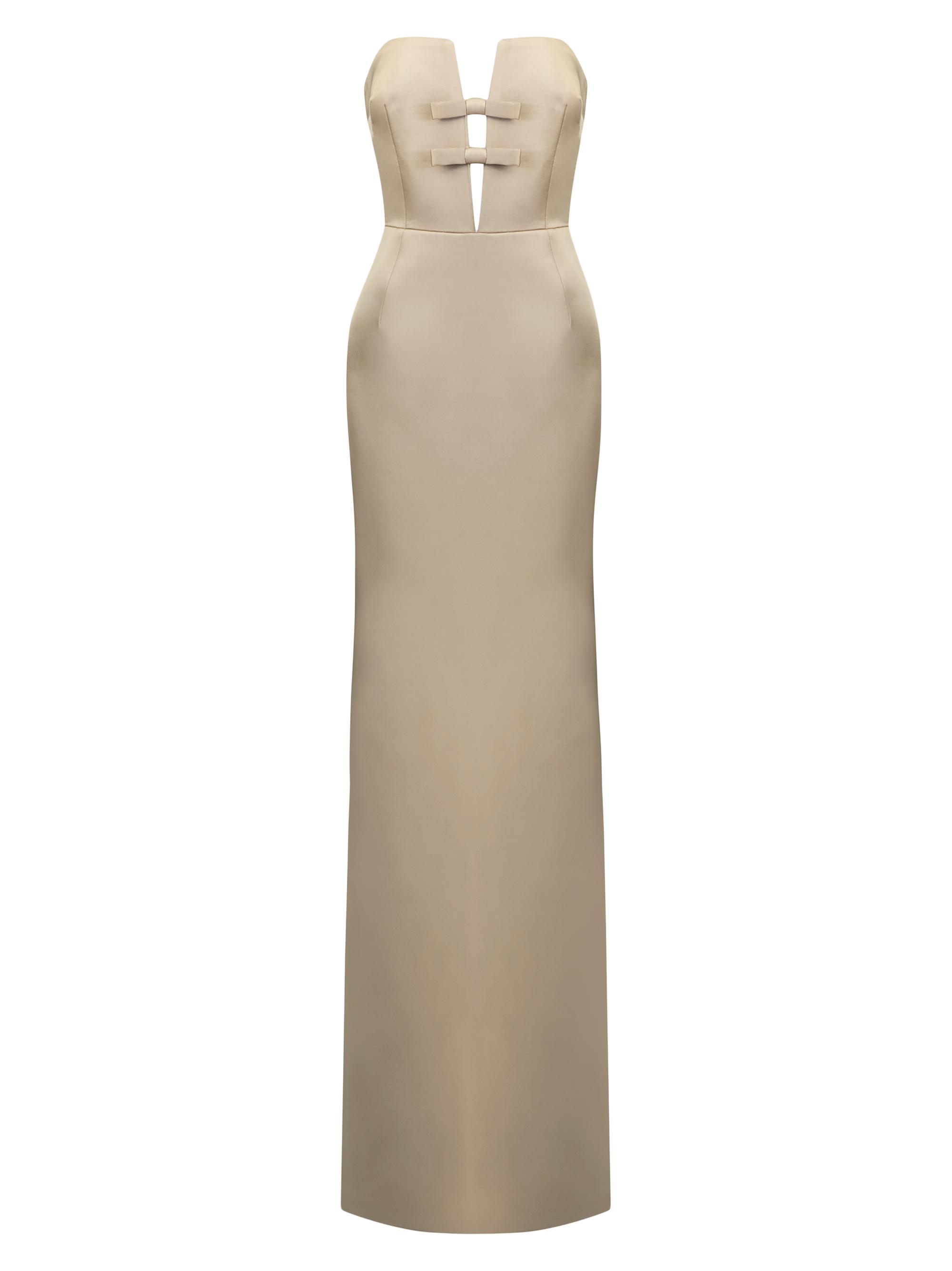 The New Arrivals Ilkyaz Ozel Women's Noa Strapless Column Gown -  Eurphoria