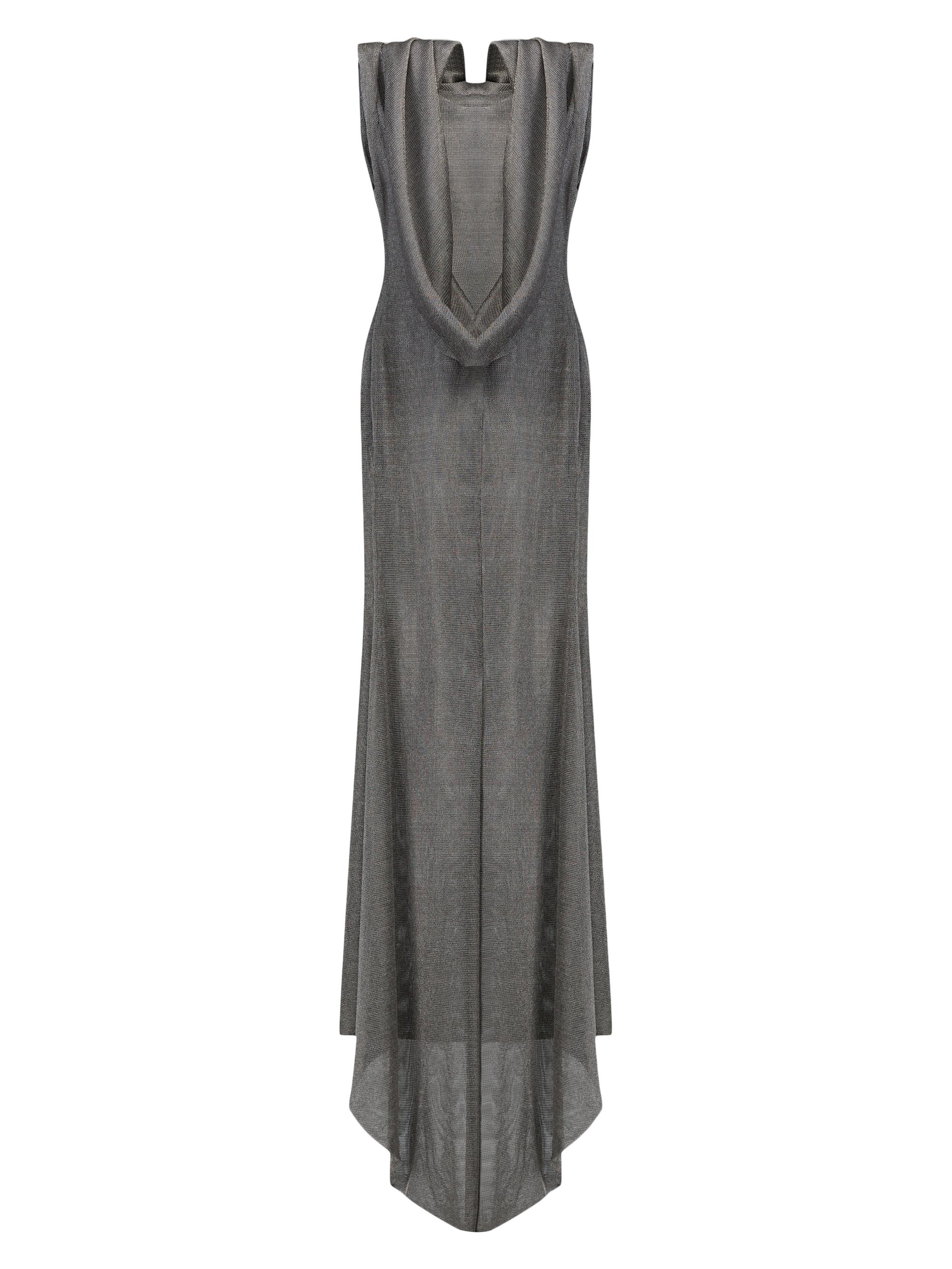 The New Arrivals Ilkyaz Ozel Jeanne Metallic Knit Cowl Neck Gown | Saks  Fifth Avenue