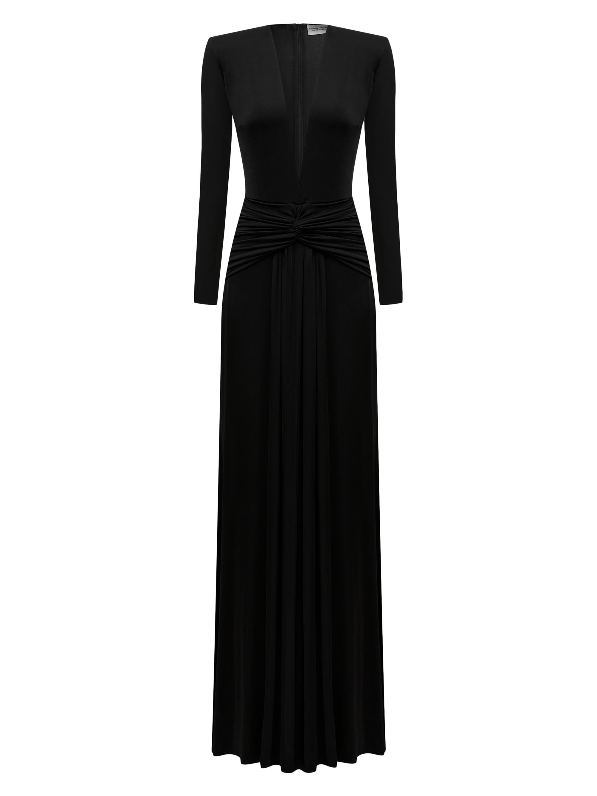 The New Arrivals Ilkyaz Ozel Orreda Satin-Trim Off-the-Shoulder