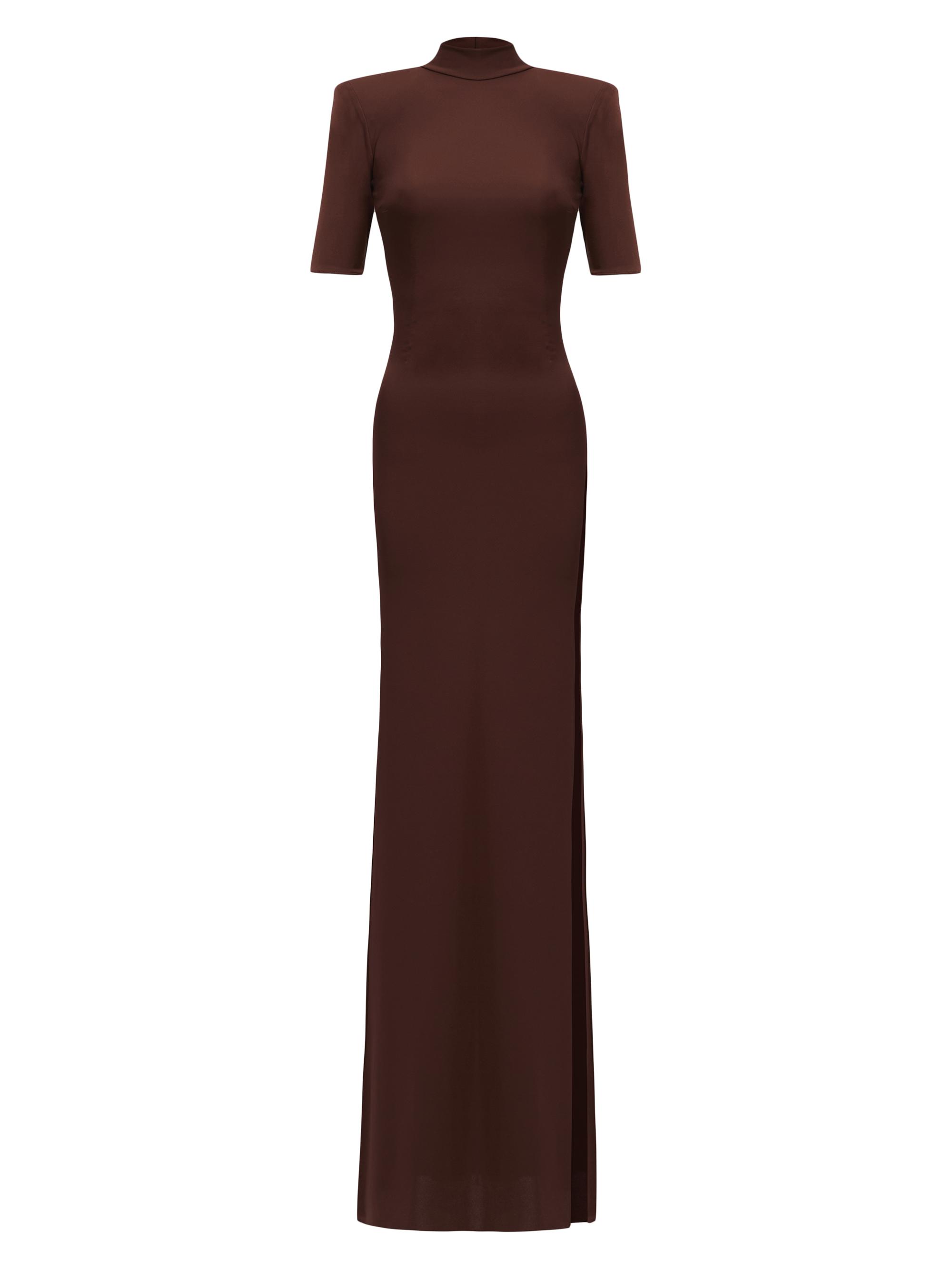 The New Arrivals Ilkyaz Ozel Women's Pernille Jersey Bodycon Gown - Myrrhe Mystere