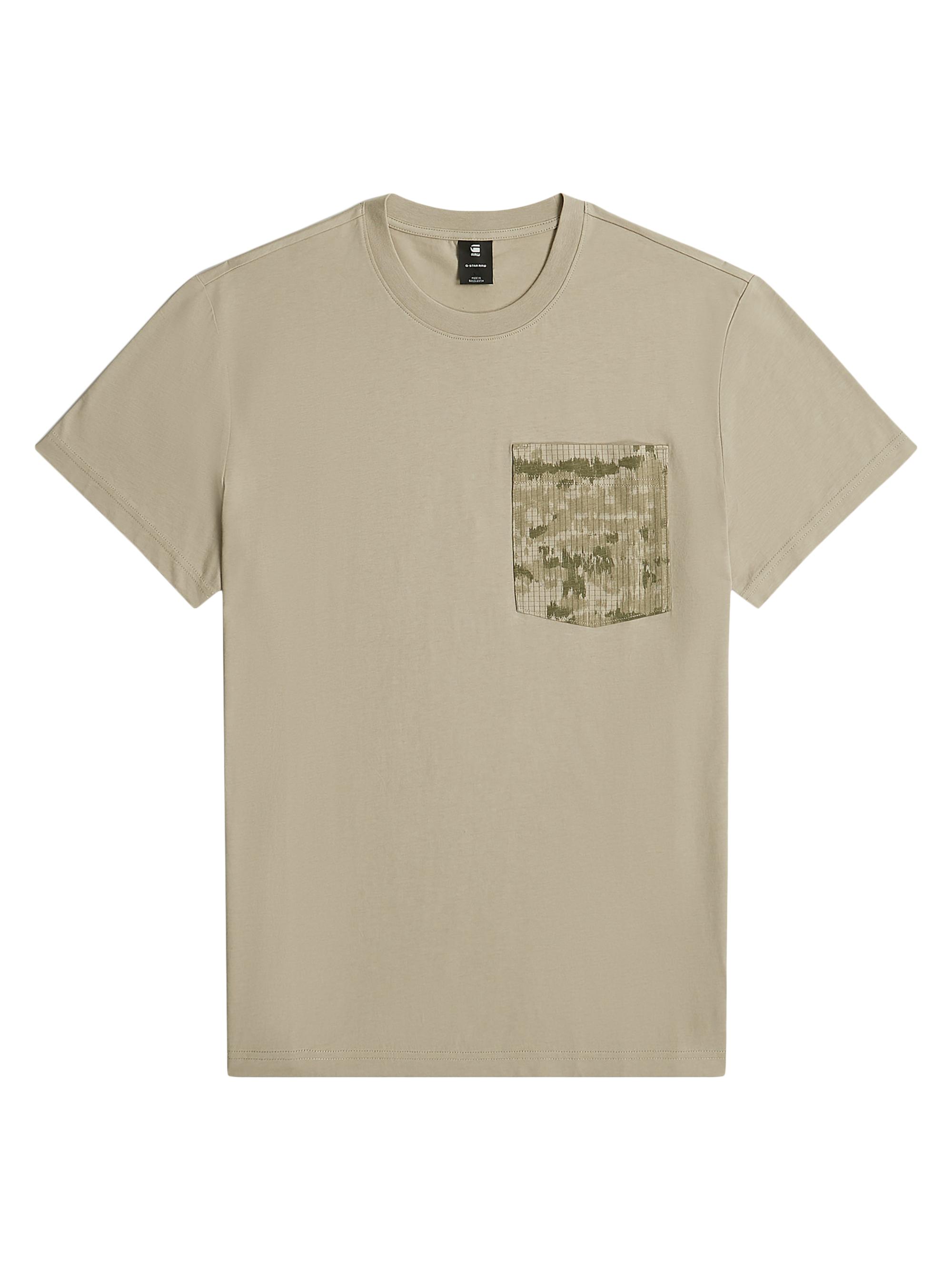 G-Star RAW Men's Shadow Camo Pocket T-Shirt - Light Toggee