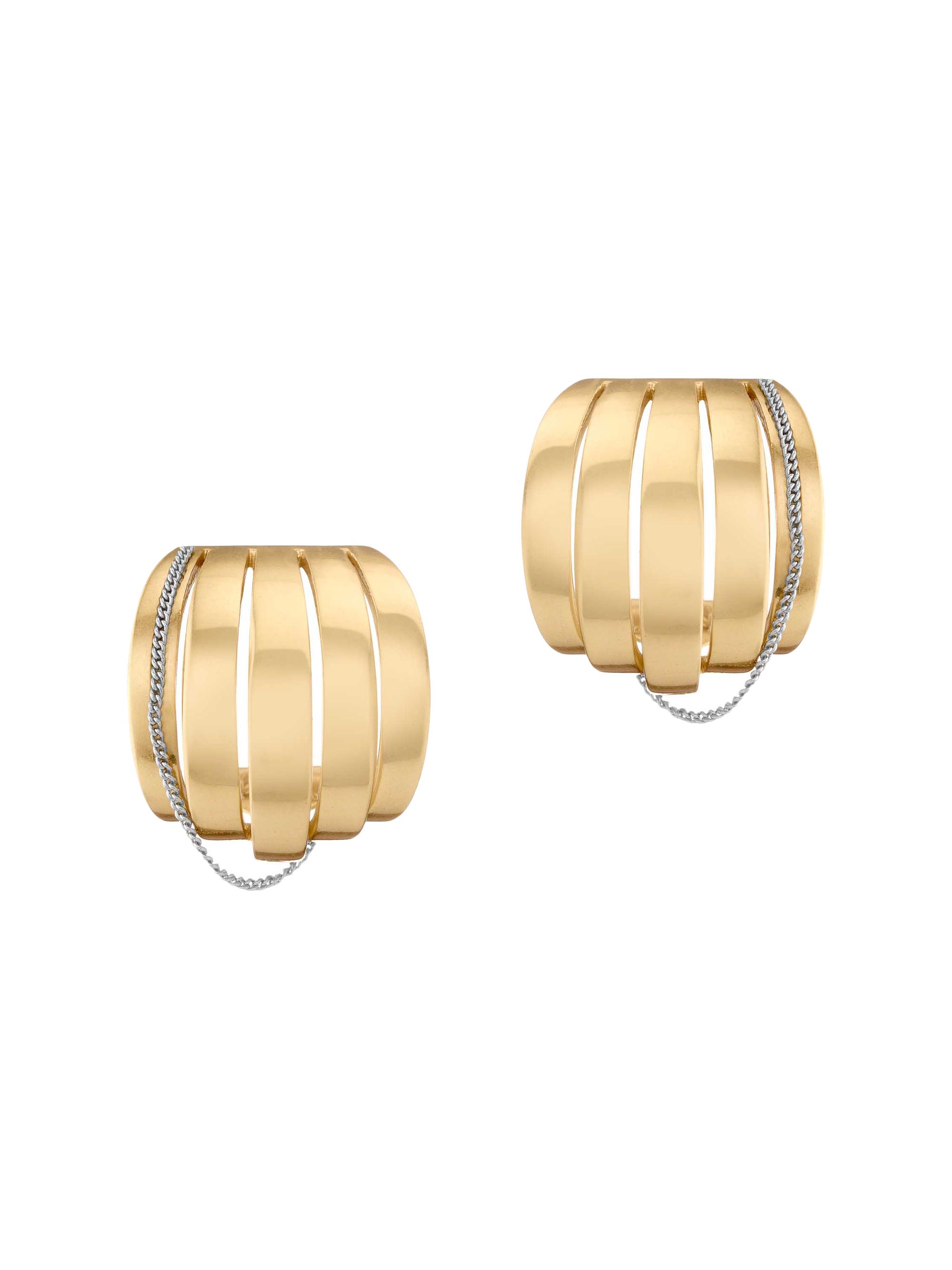Demarson Women's Allegra 12K-Gold-Plated & Silvertone Hoop Earrings - Two Tone