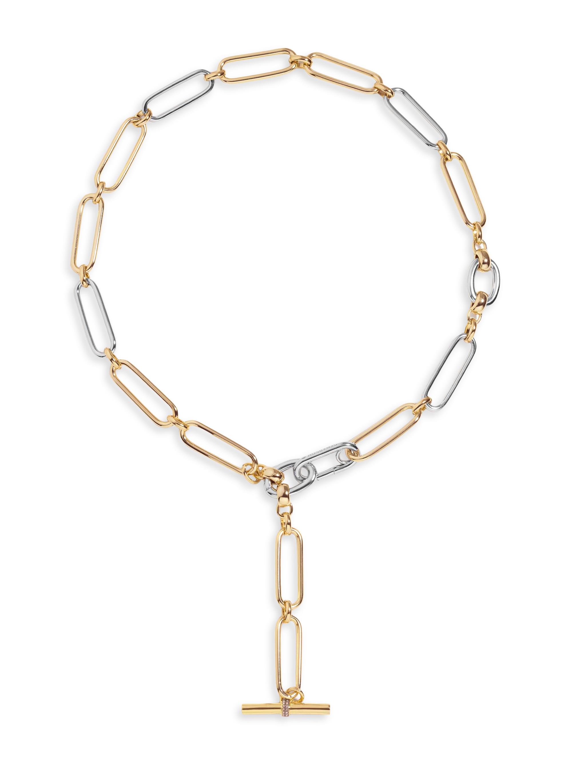 Demarson Women's Theo 12K-Gold-Plated & Rhodium-Plated Necklace - Two Tone