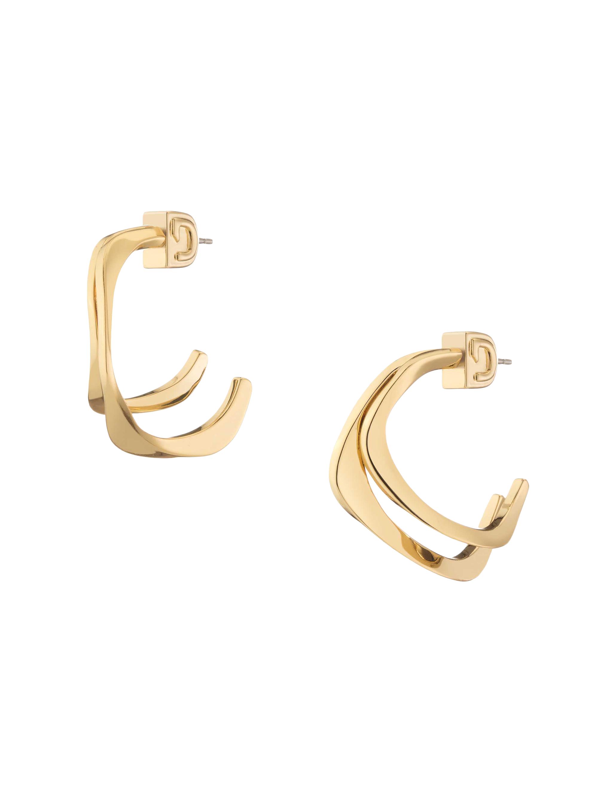 Sandro Rhodium-Plated Hoop Earrings