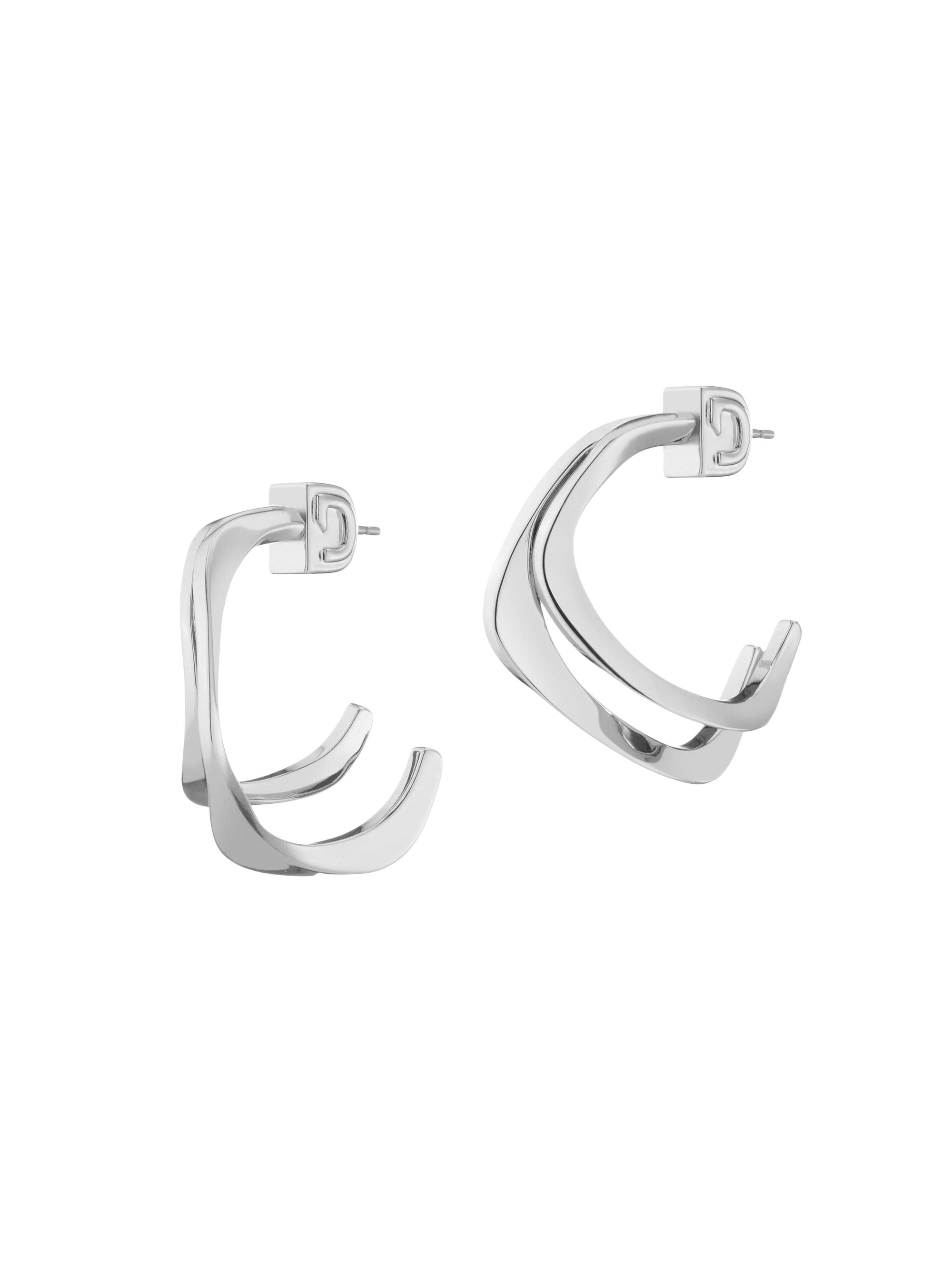 Demarson Women's Sandro Rhodium-Plated Hoop Earrings - Silver