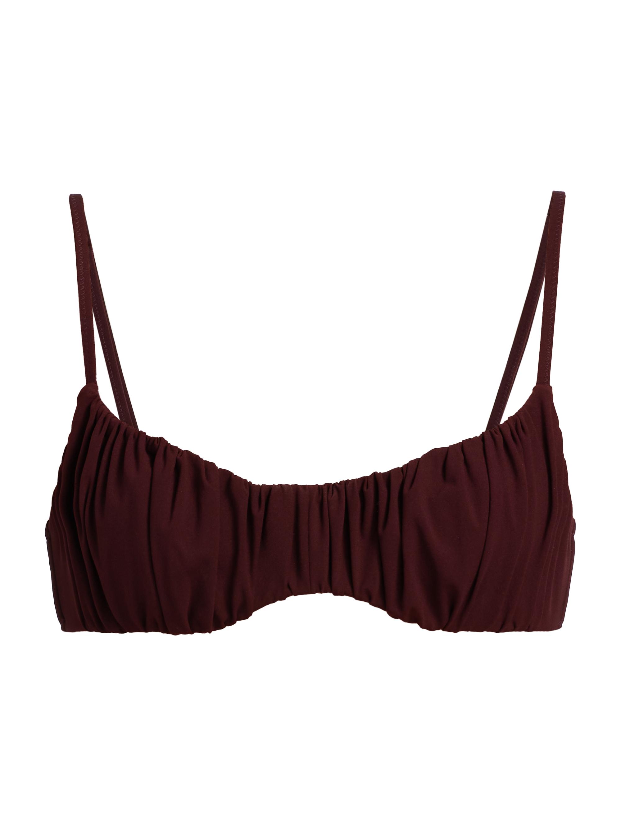 Ulla Johnson Women's Naomi Ruched Bikini Top - Cassis