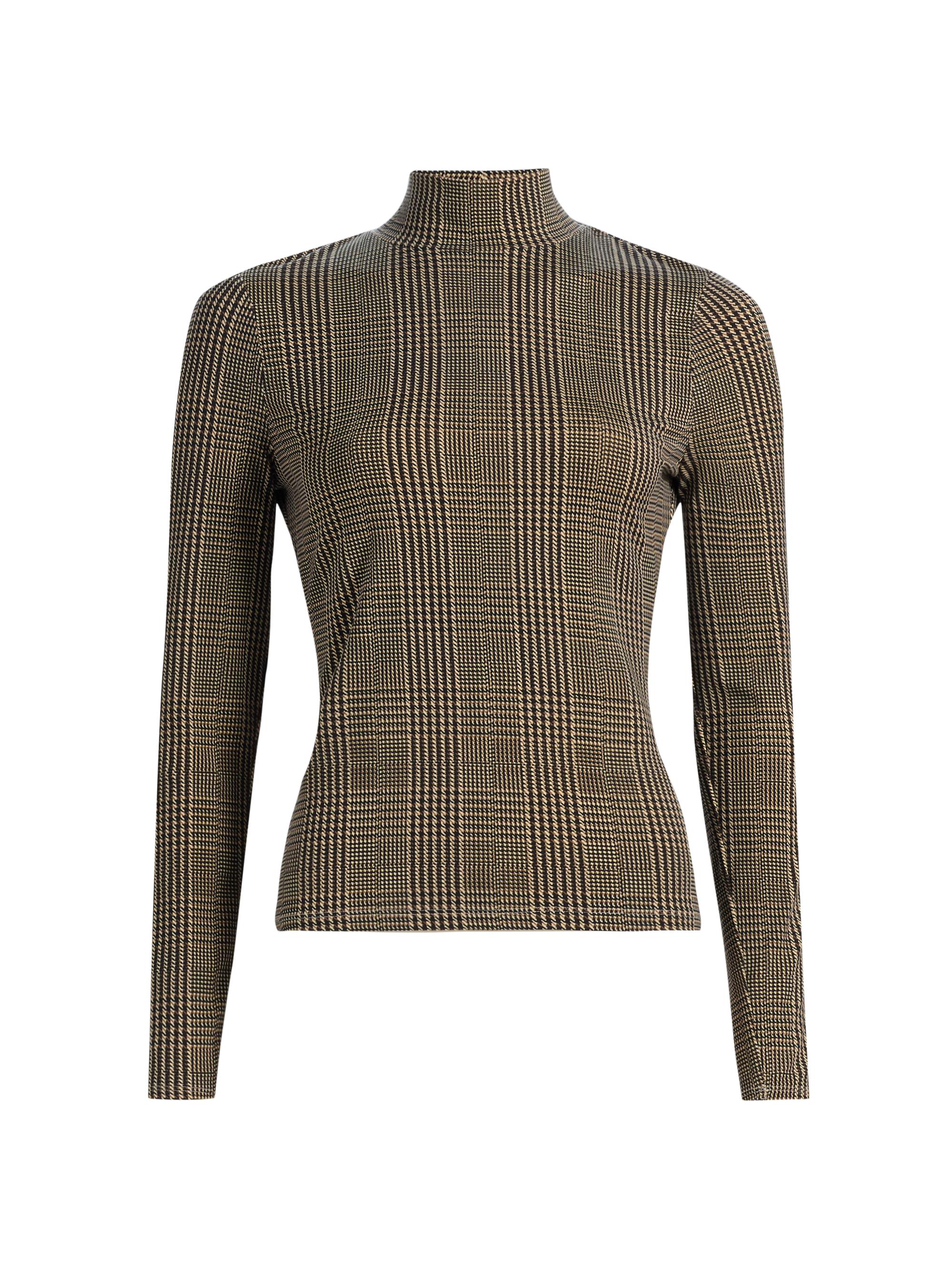 Veronica Beard Women's Nate Houndstooth Top - Dark Acorn Multi