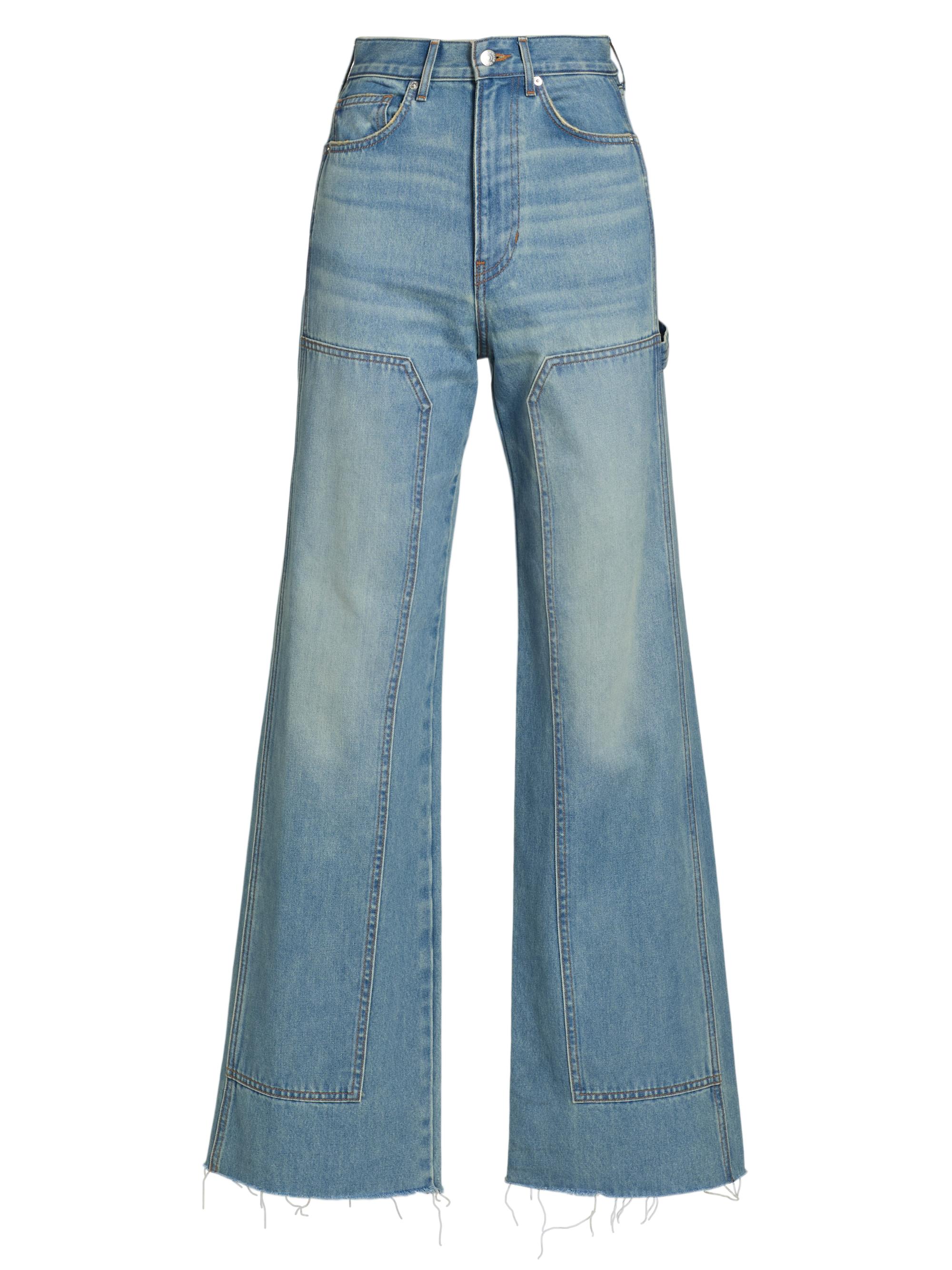 Veronica Beard Women's Taylor High-Rise Wide-Leg Jeans - Blue Glare