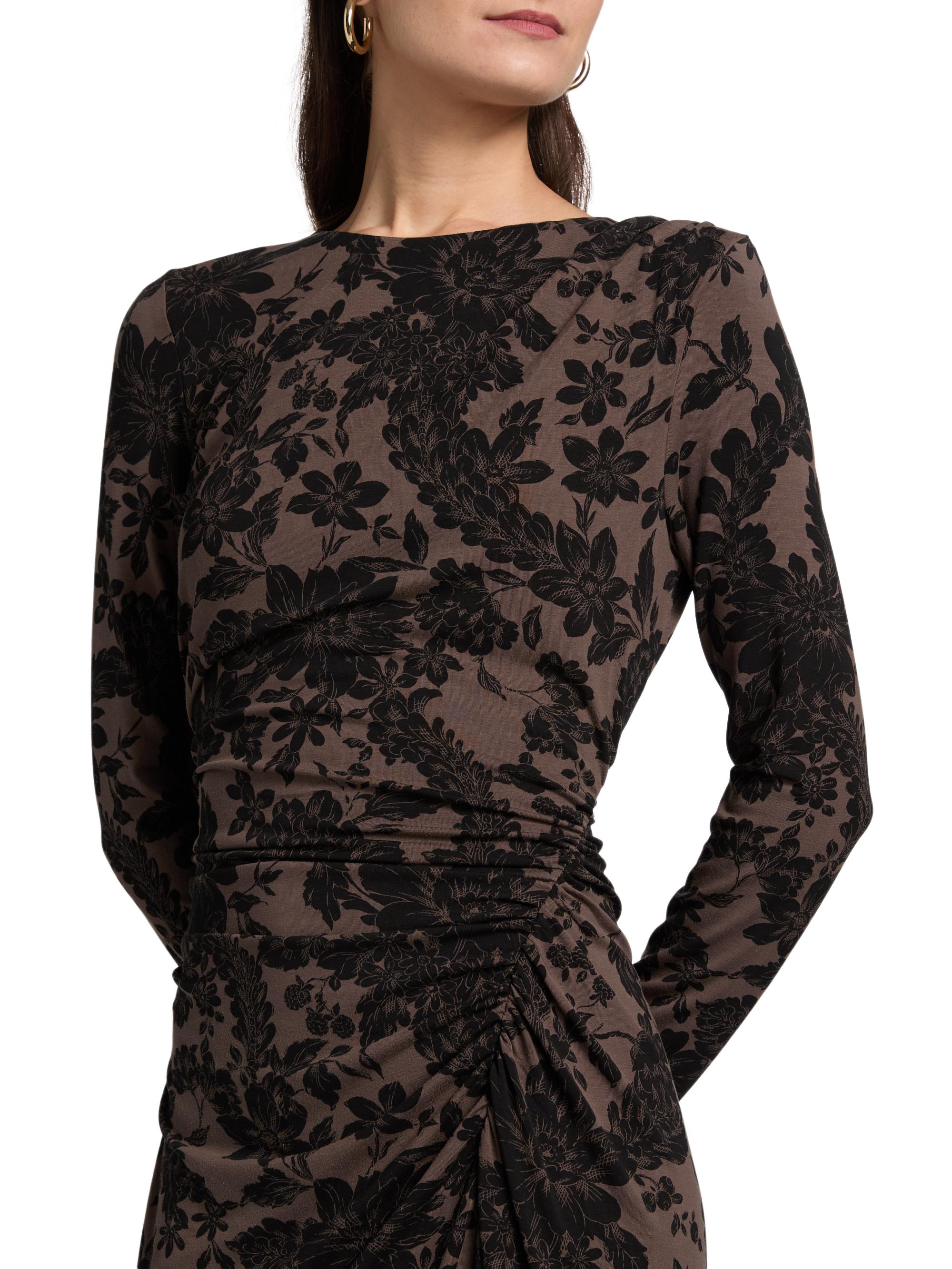 Veronica Beard Theodora Printed Ruched Midi-Dress | Saks Fifth Avenue