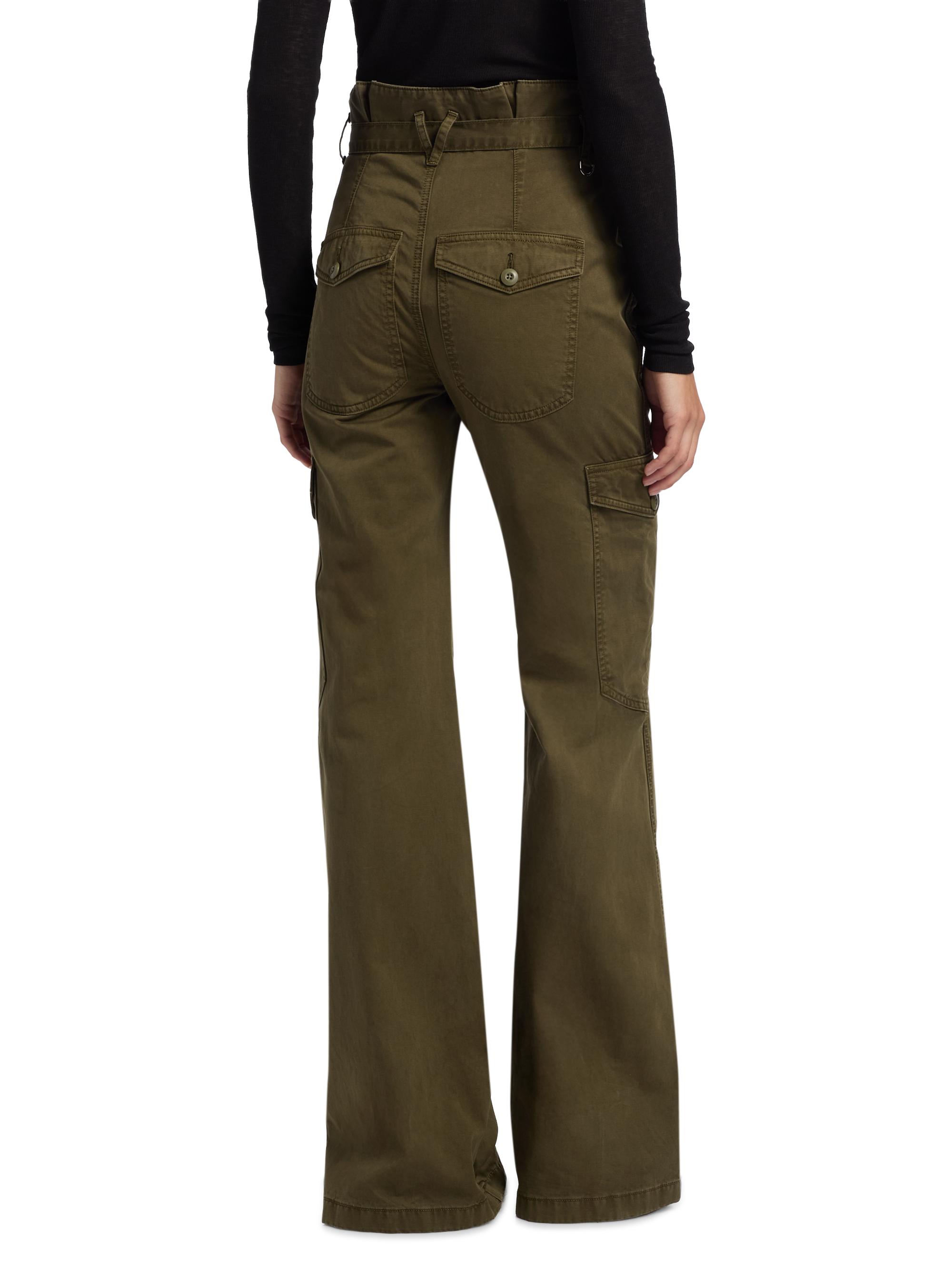 Veronica Beard Damara Cotton Wide-Leg Cargo Pants | Saks Fifth Avenue