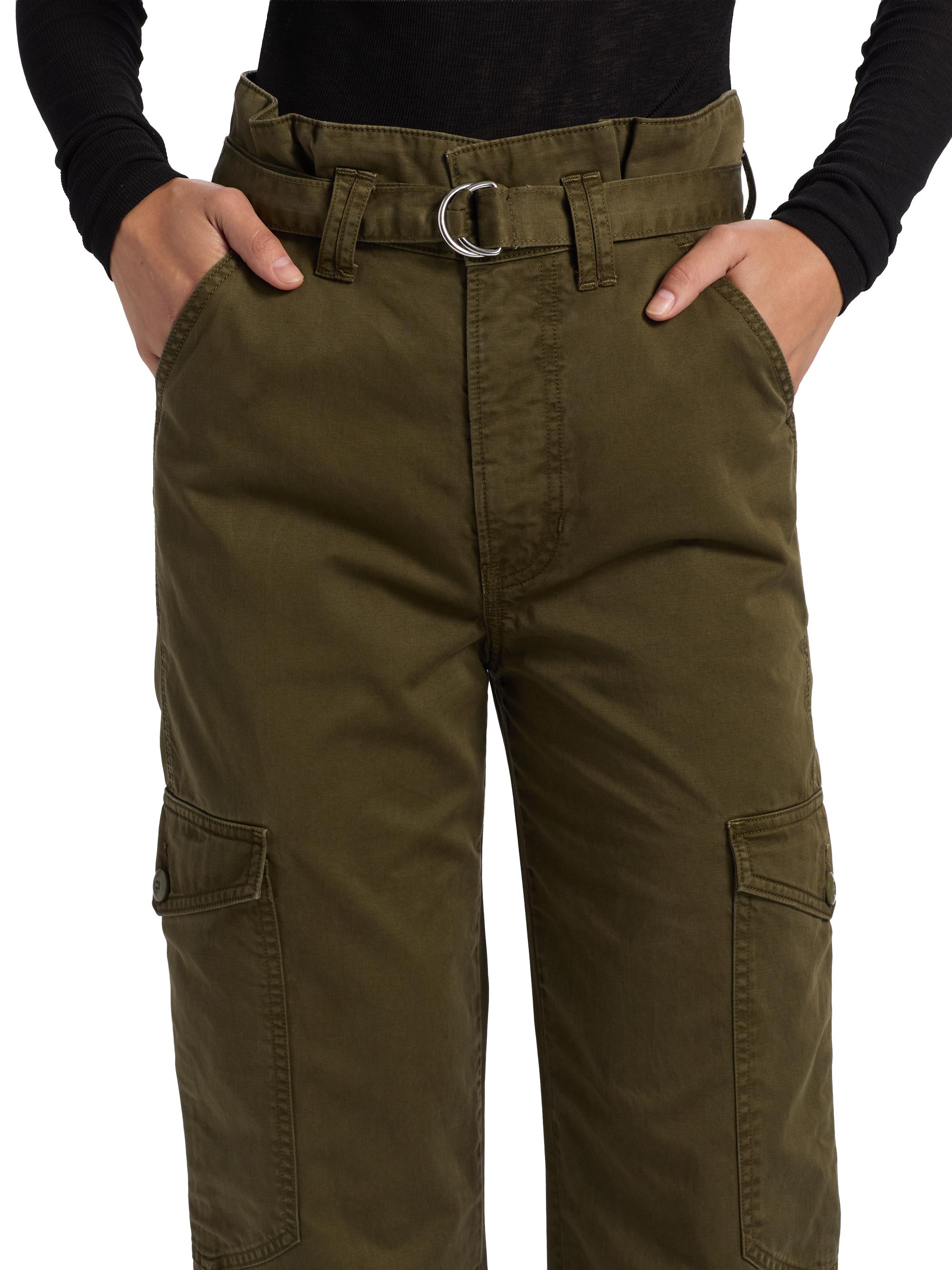 Veronica Beard Damara Cotton Wide-Leg Cargo Pants | Saks Fifth Avenue