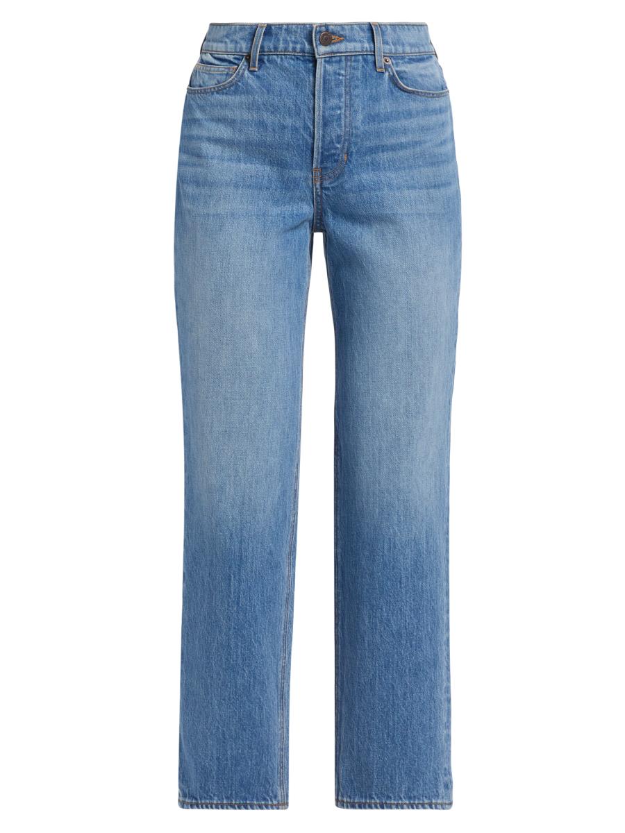 Veronica Beard Leah Mid-Rise Straight-Leg Jeans | Saks Fifth Avenue