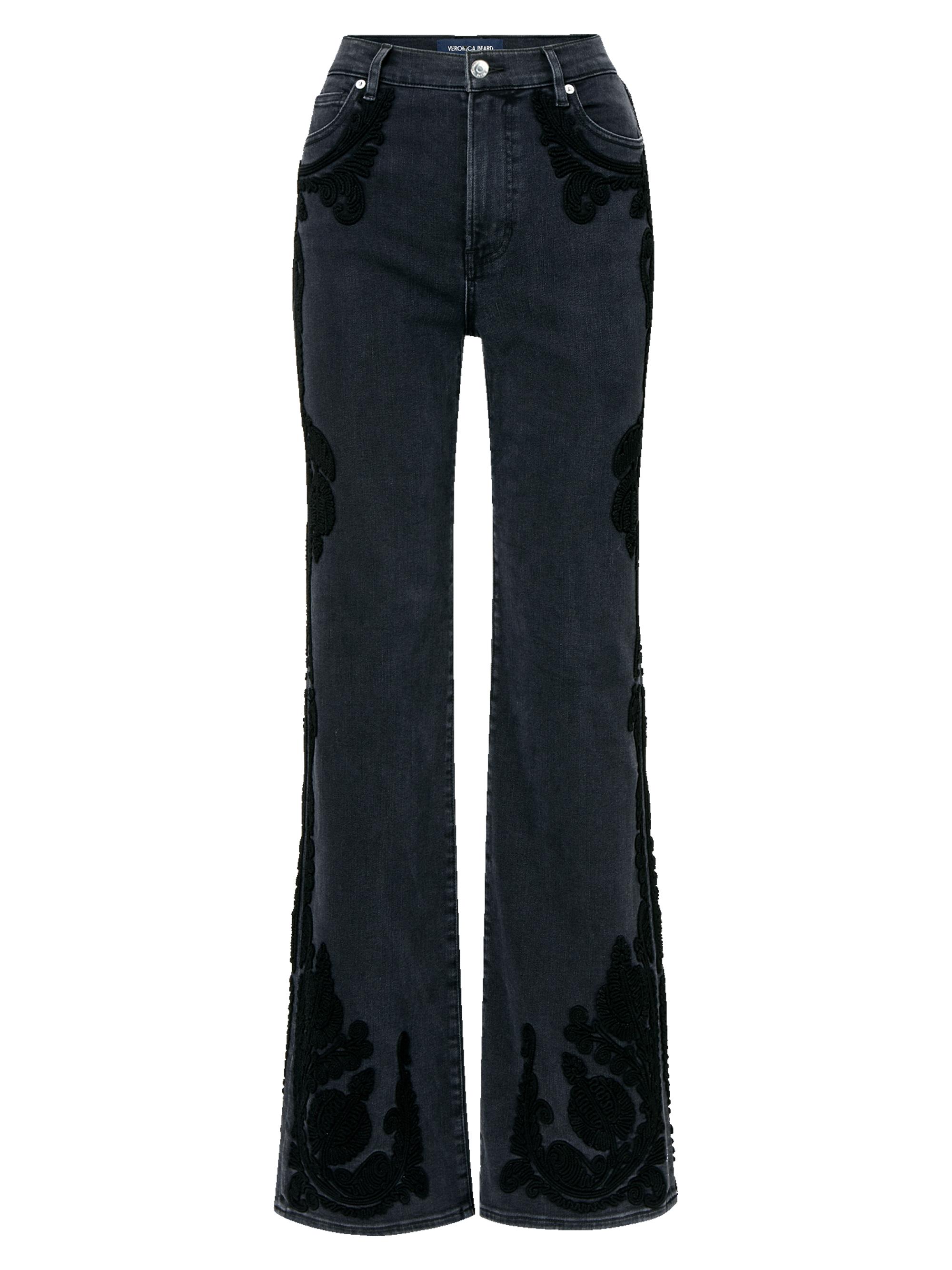 Veronica Beard Kasey Mid-Rise Wide-Leg Jeans | Saks Fifth Avenue