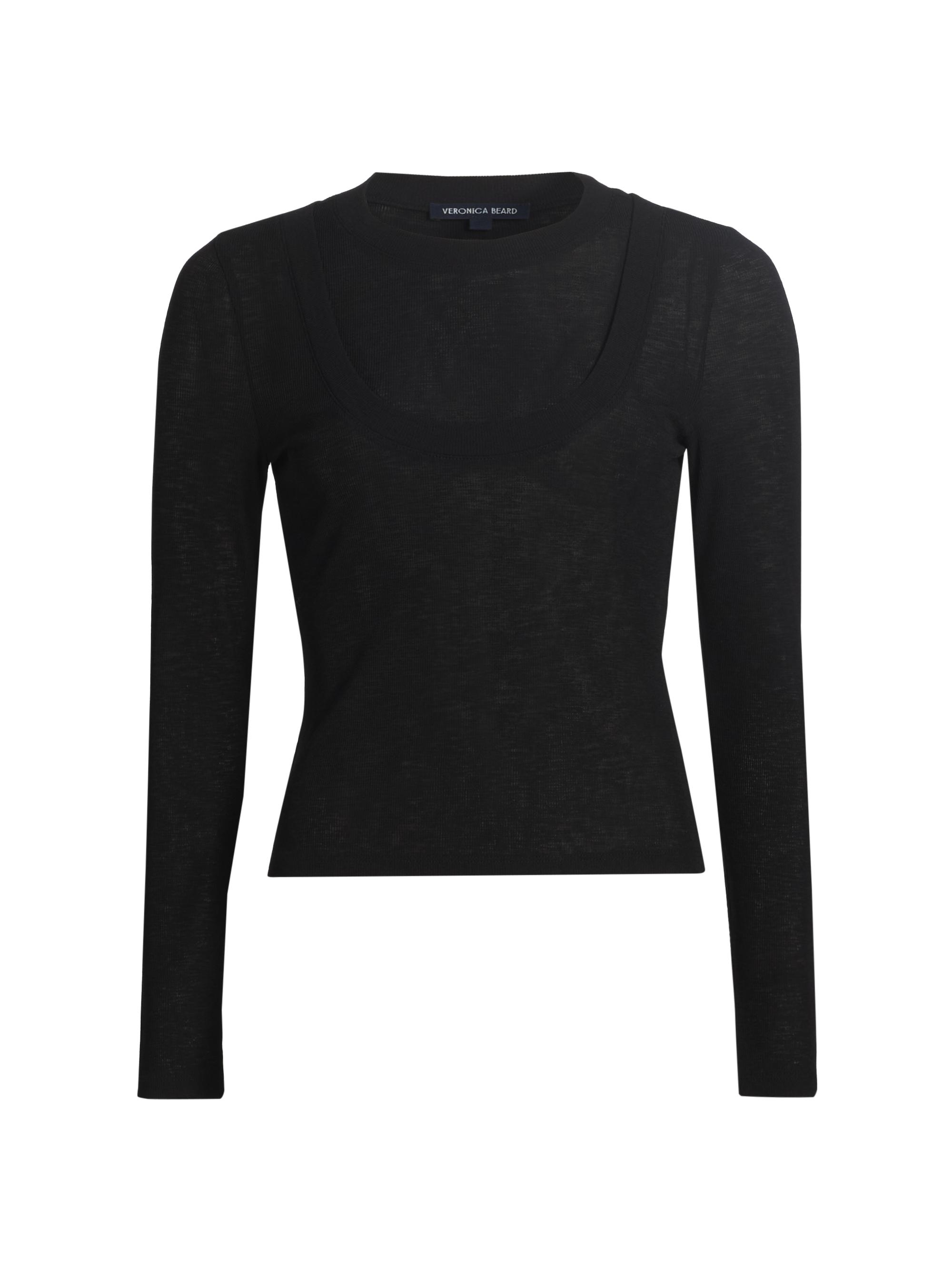Veronica Beard Neita Crewneck Long-Sleeve Top | Saks Fifth Avenue