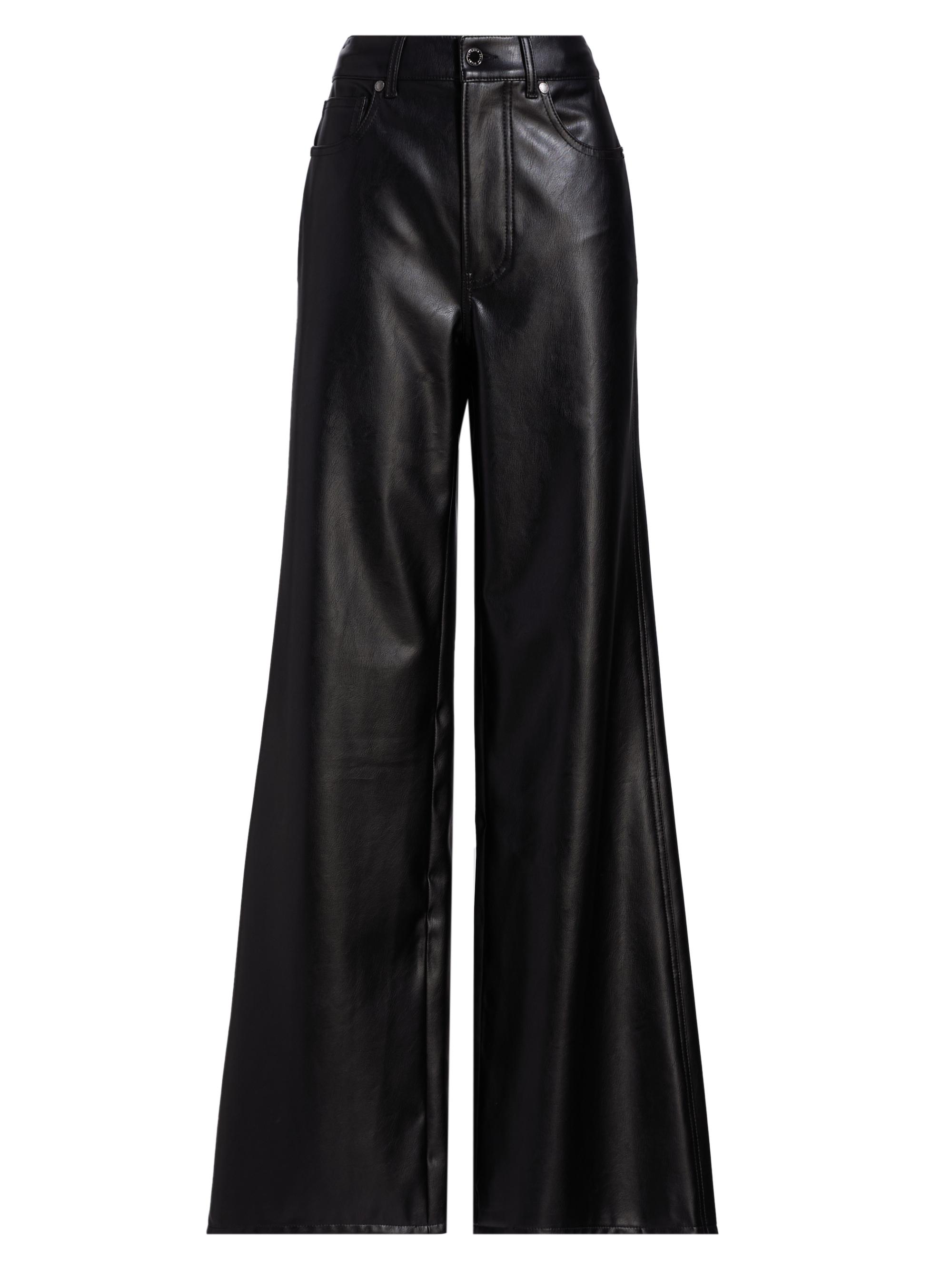 Veronica Beard Women's Kasey Faux Leather Wide-Leg Pants - Black