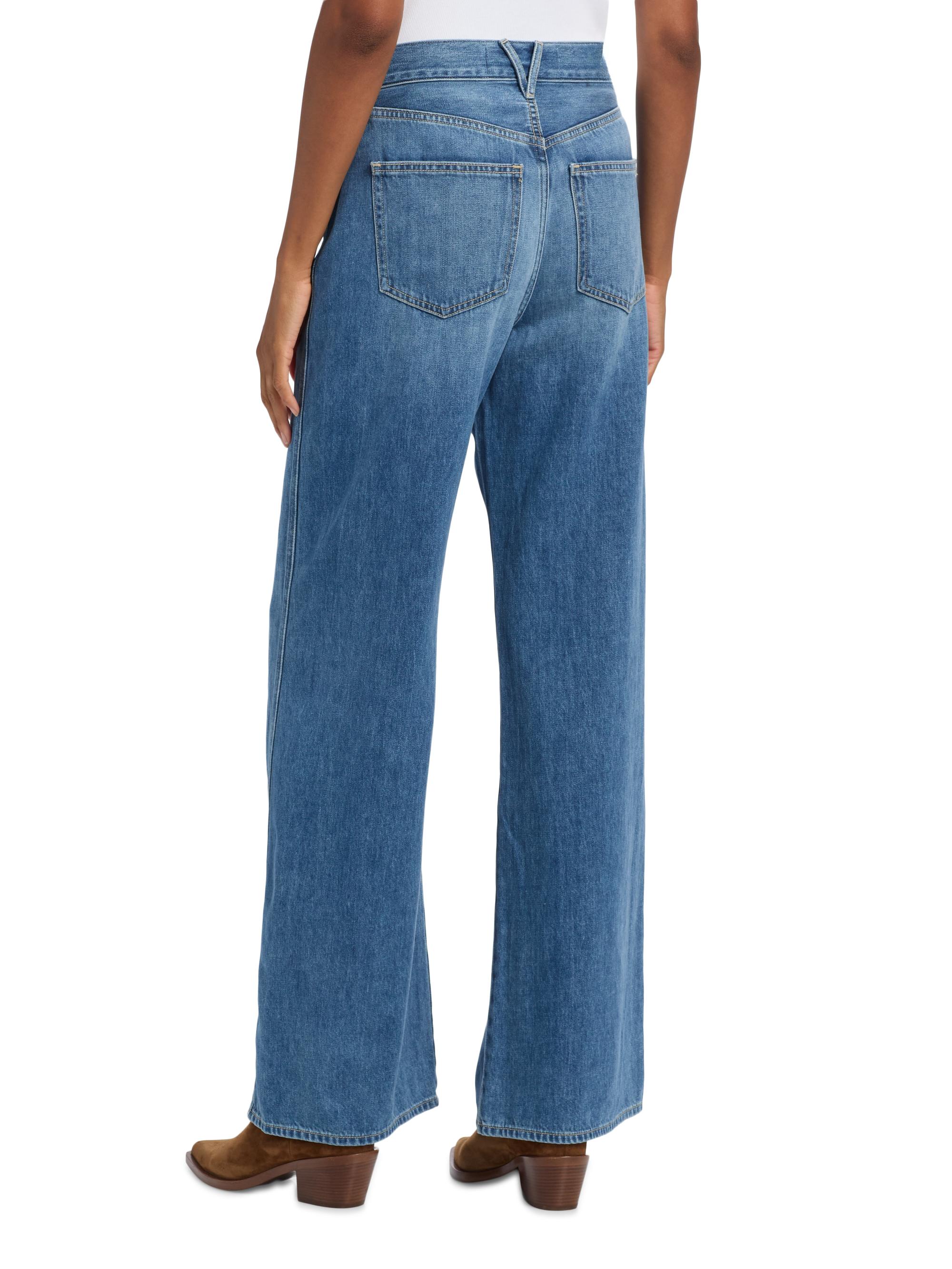 Veronica Beard Taylor High-Rise Wide-Leg Jeans | Saks Fifth Avenue