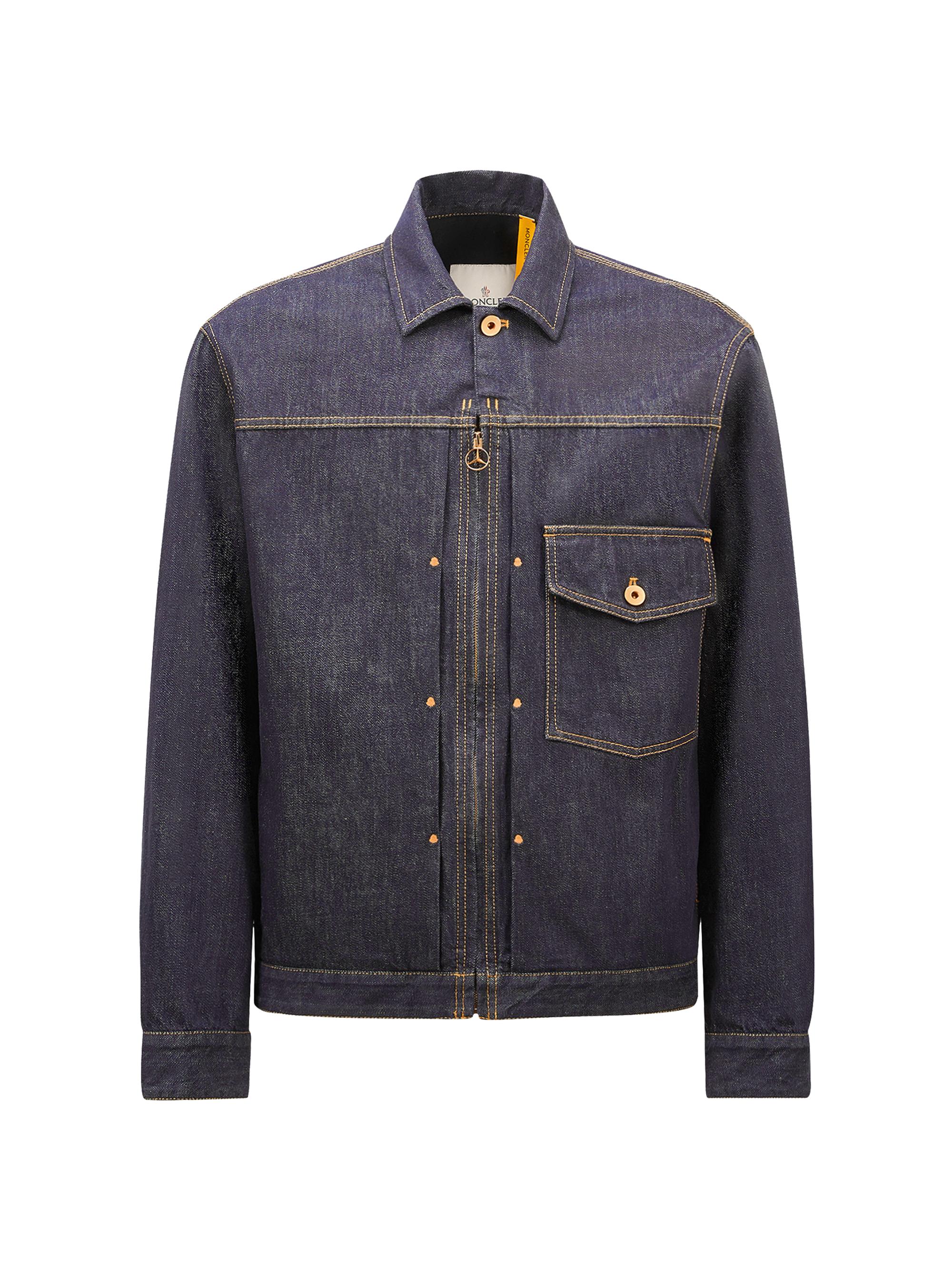 Moncler Genius Men's Moncler x Mercedes-Benz by Nigo Nepit Jacket in Denim - Denim Blue